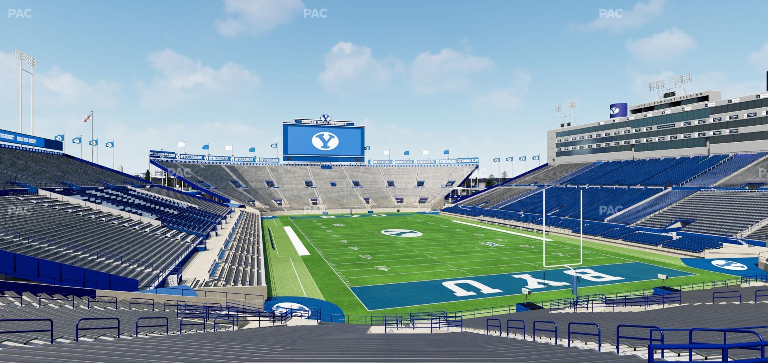 Seating view for LaVell Edwards Stadium Section 127