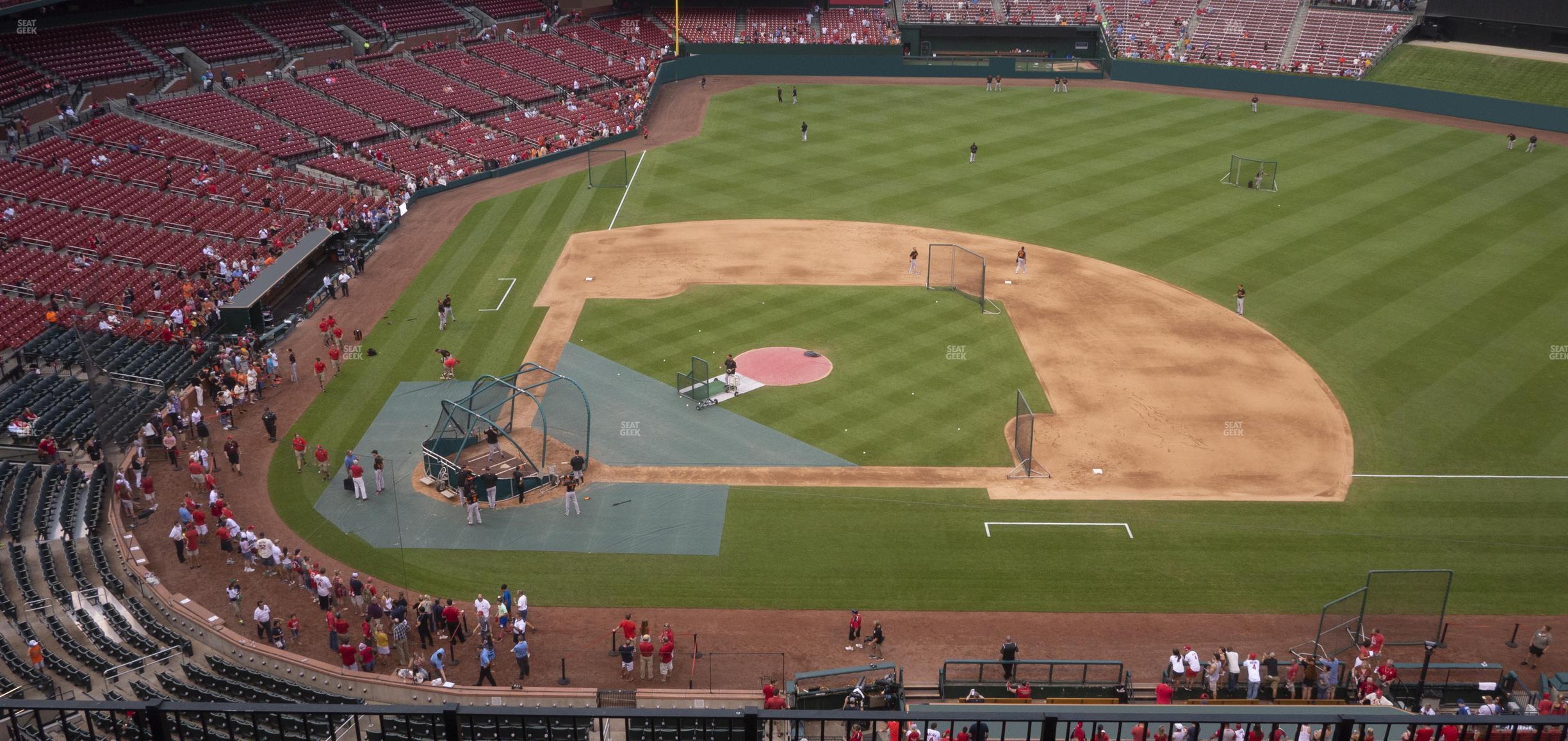 Seating view for Busch Stadium Section Infield Pavilion 345