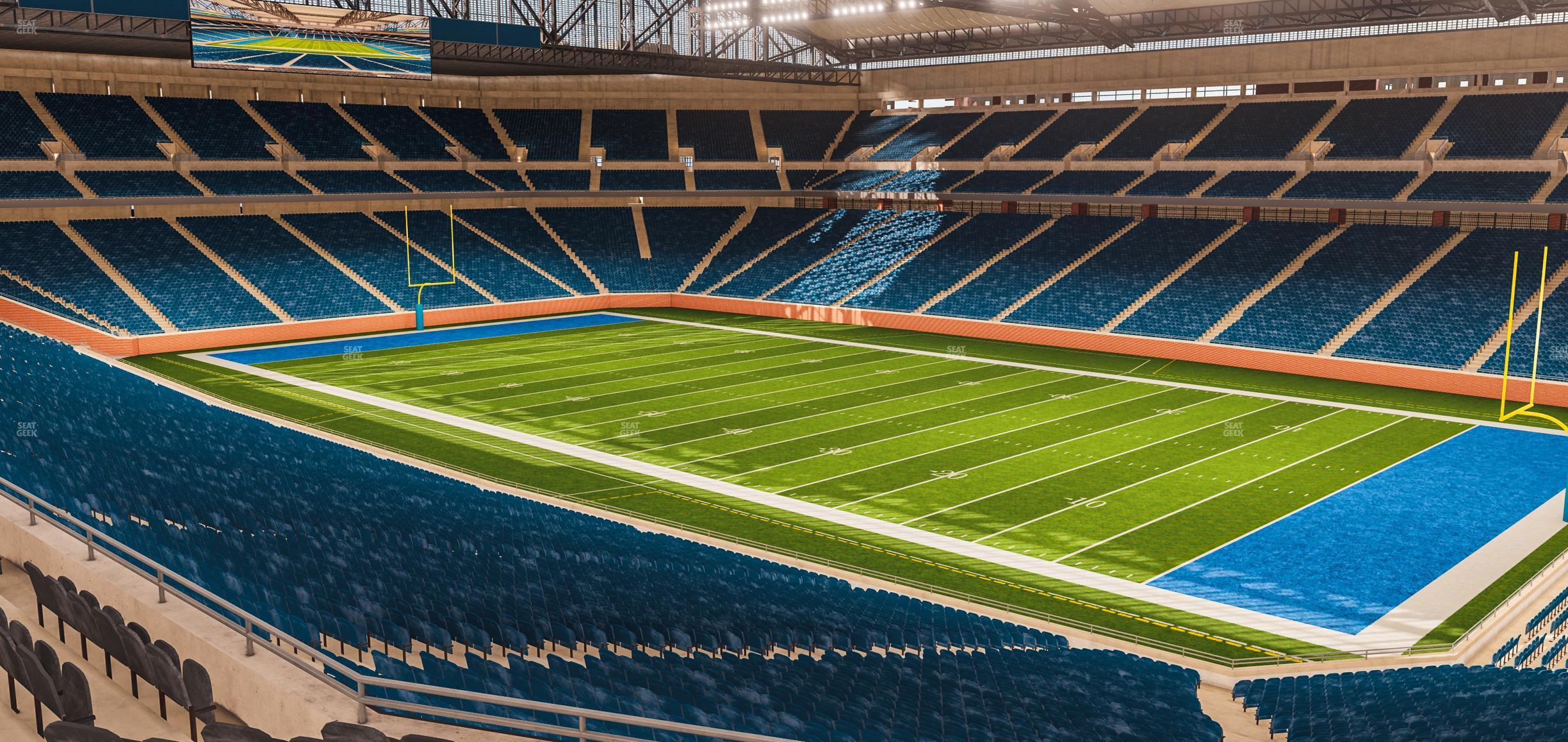 Seating view for Ford Field Section Club 214