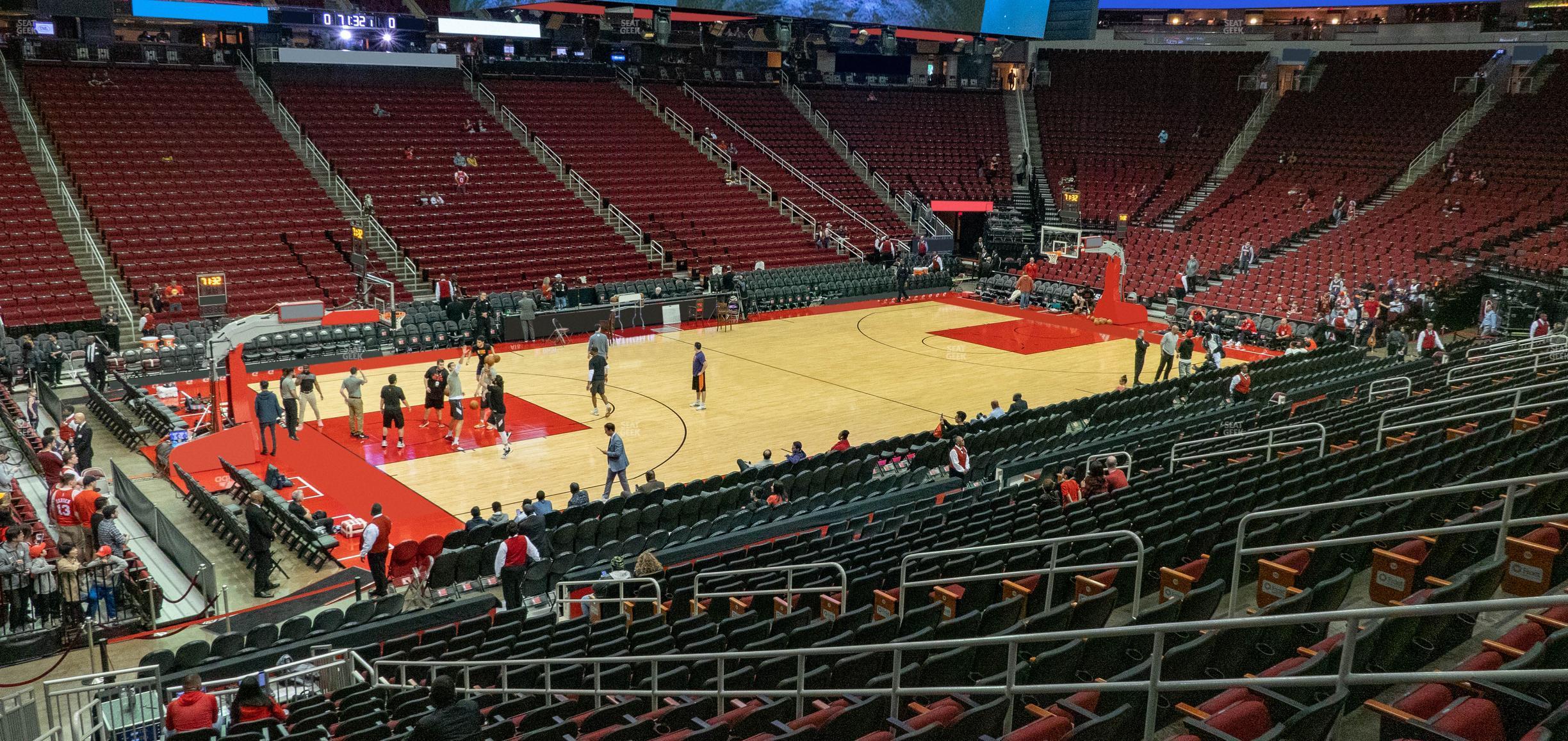 Seating view for Toyota Center Section 110