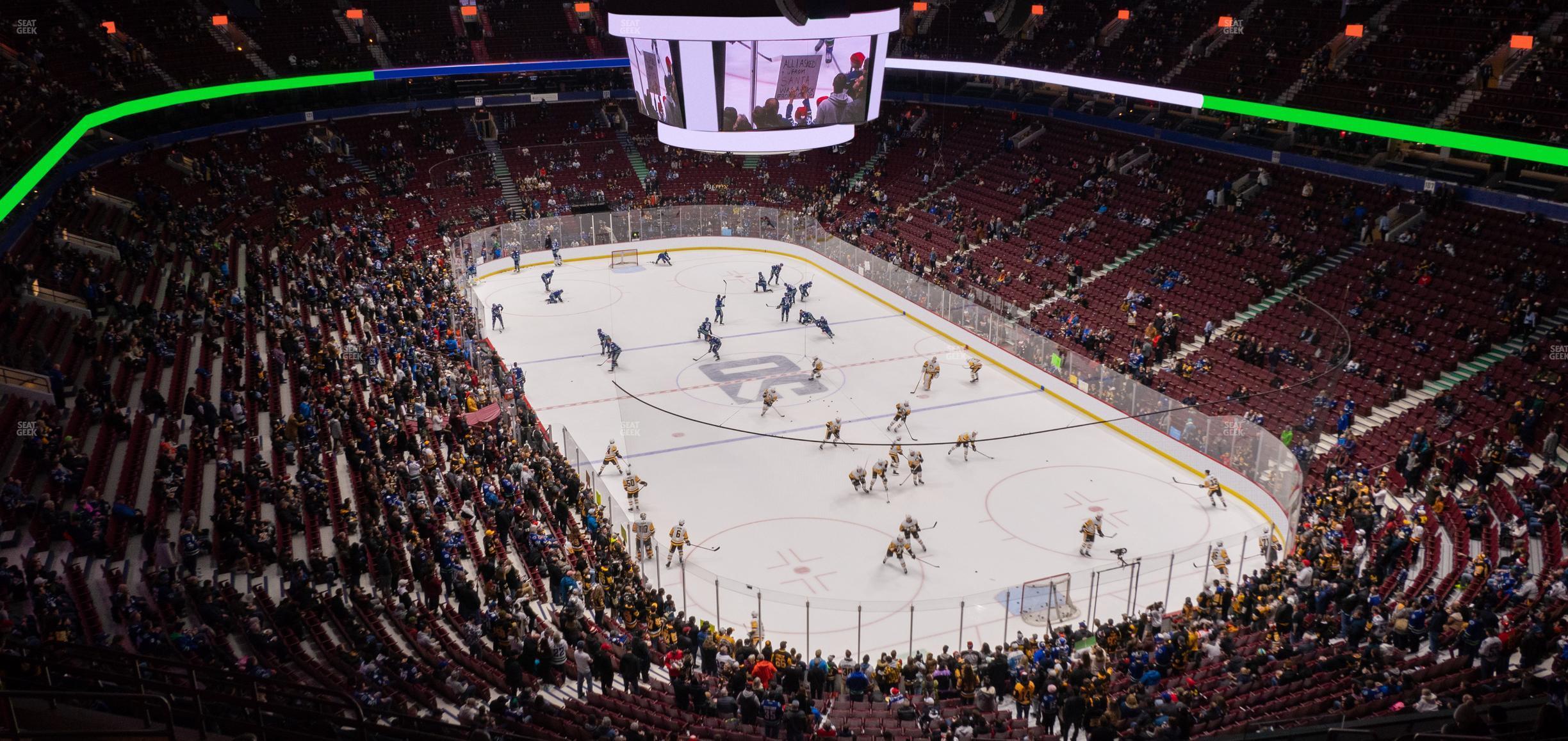 Seating view for Rogers Arena Section 418