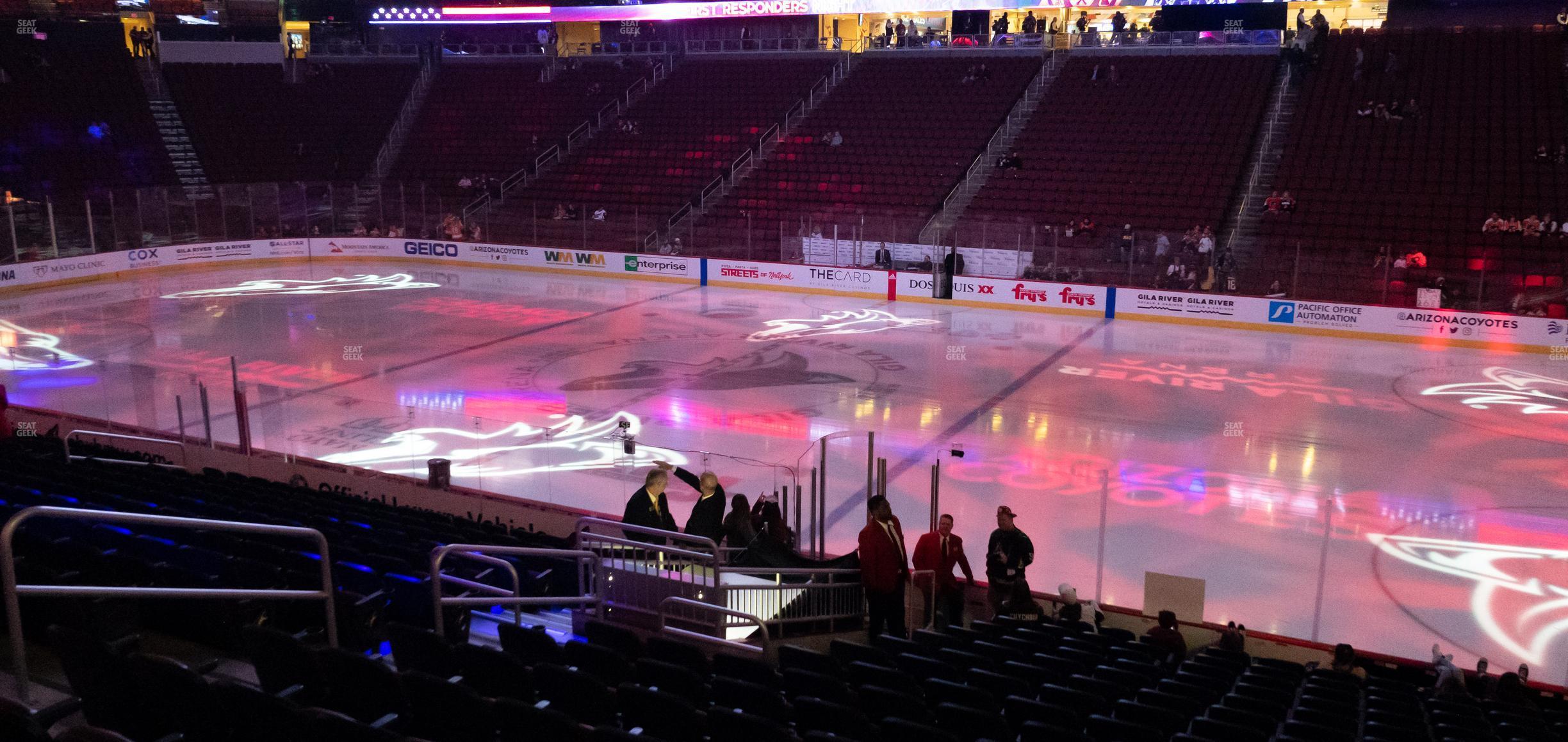 Seating view for Desert Diamond Arena Section 121