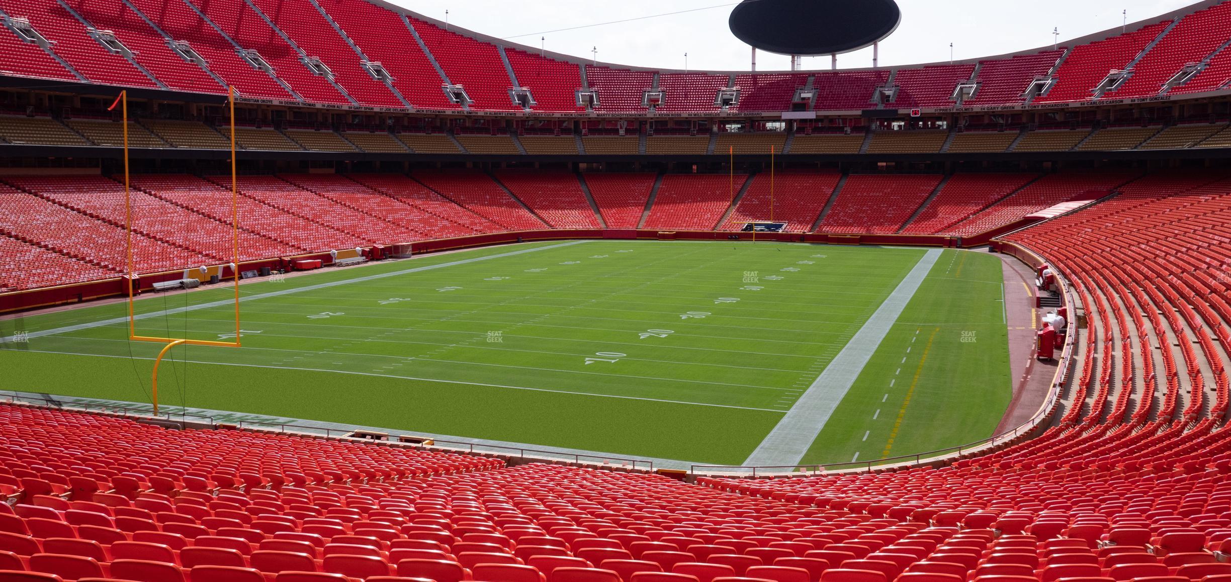 Seating view for GEHA Field at Arrowhead Stadium Section Ada 126