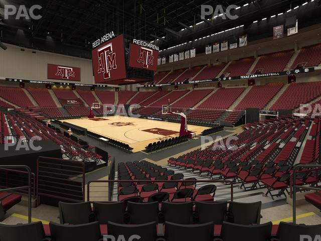 Seating view for Reed Arena Section 117