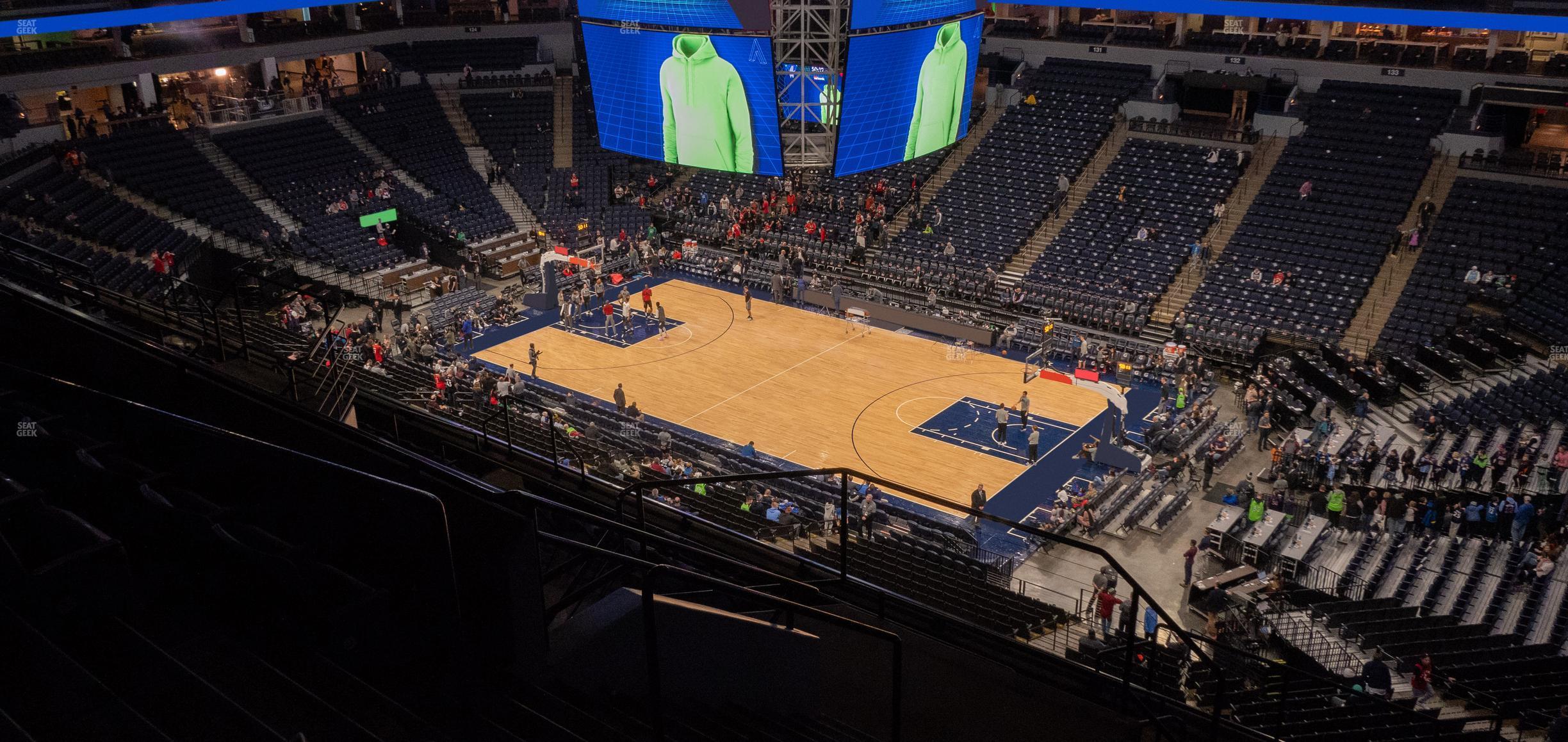 Seating view for Target Center Section 207