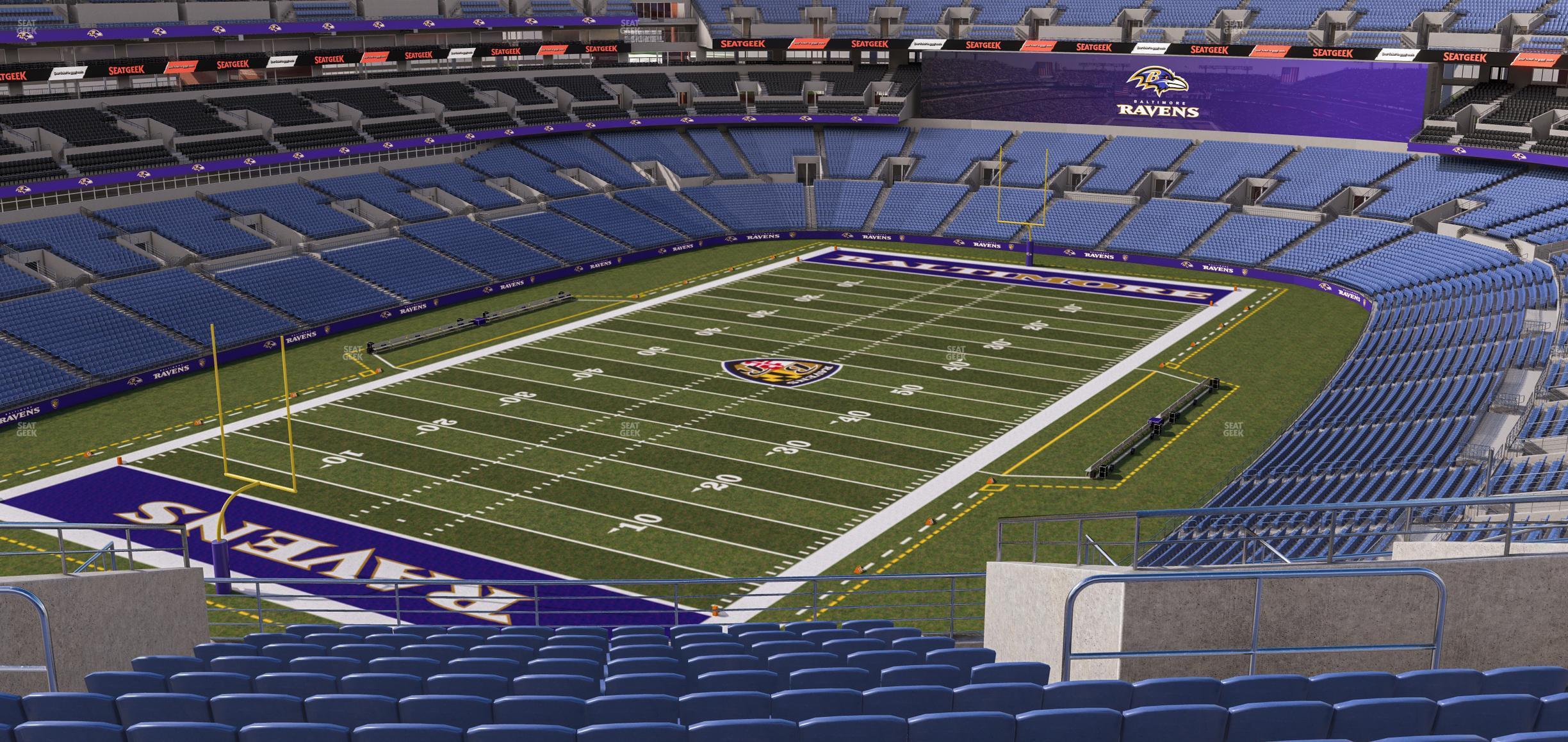 Seating view for M&T Bank Stadium Section 508