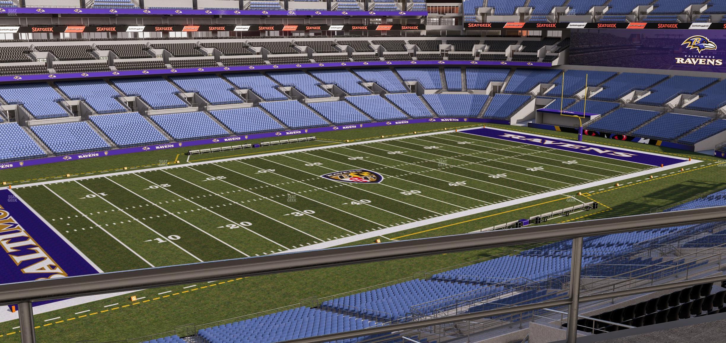 Seating view for M&T Bank Stadium Section Suite 448