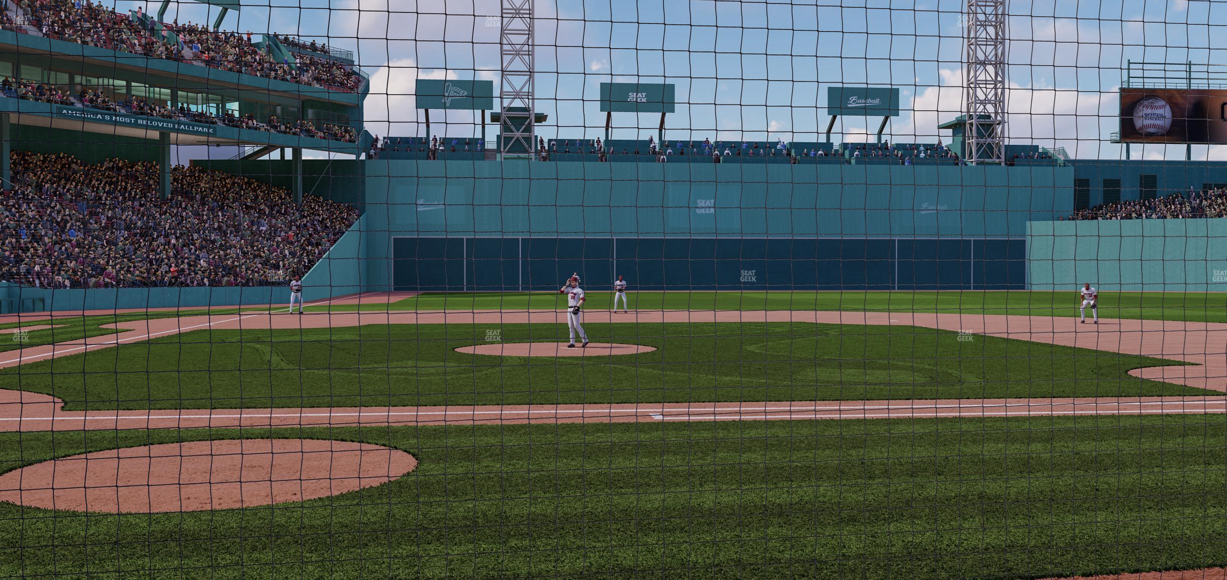 Seating view for Fenway Park Section Dugout Box 33