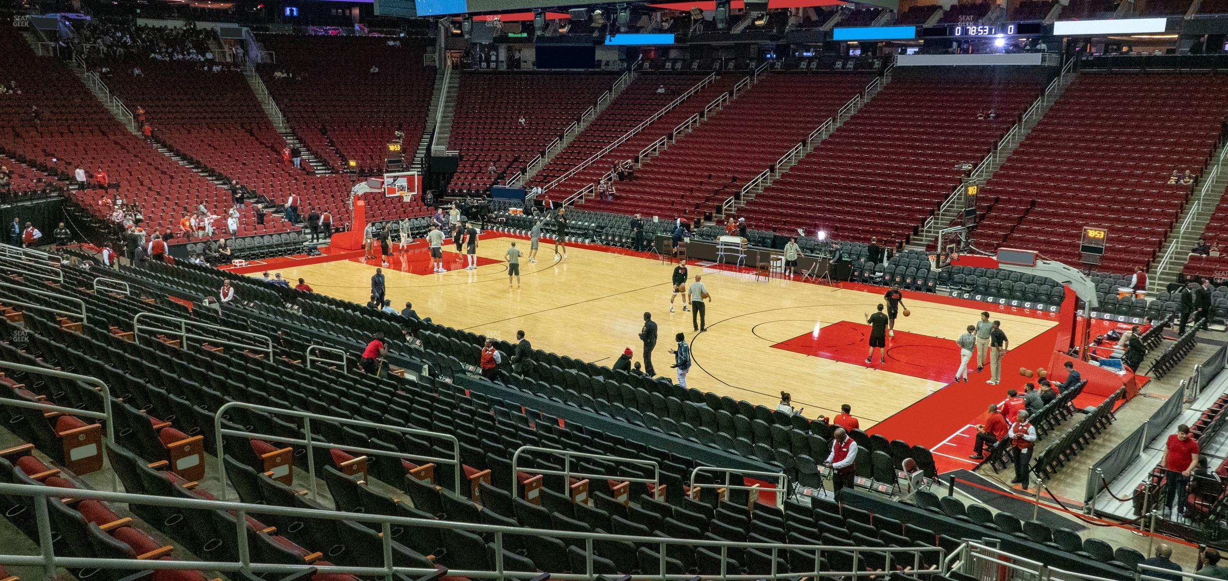 Seating view for Toyota Center Section 104