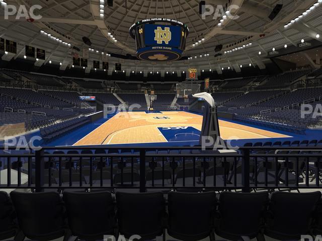 Seating view for Purcell Pavilion at the Joyce Center Section 6