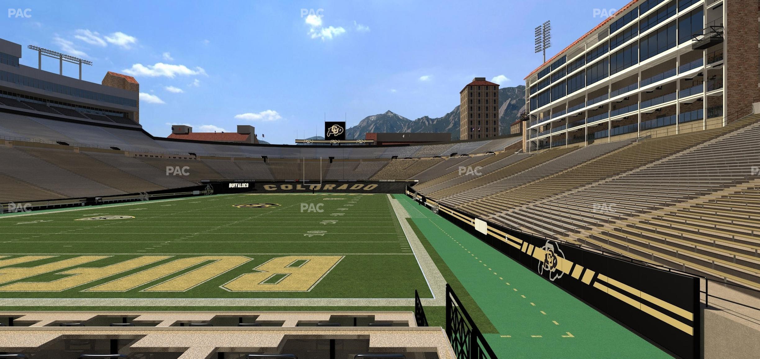 Seating view for Folsom Field Section Loge Box 171