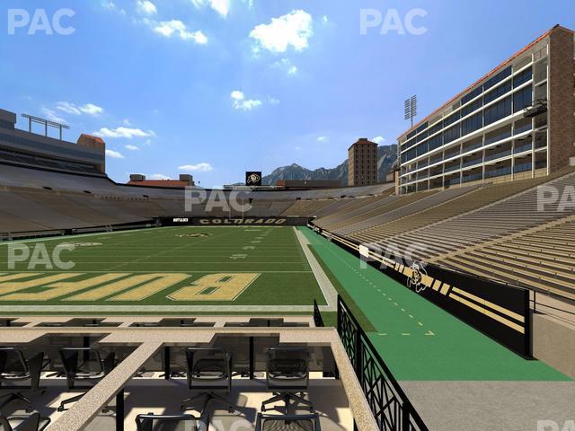 Seating view for Folsom Field Section Loge Box 171