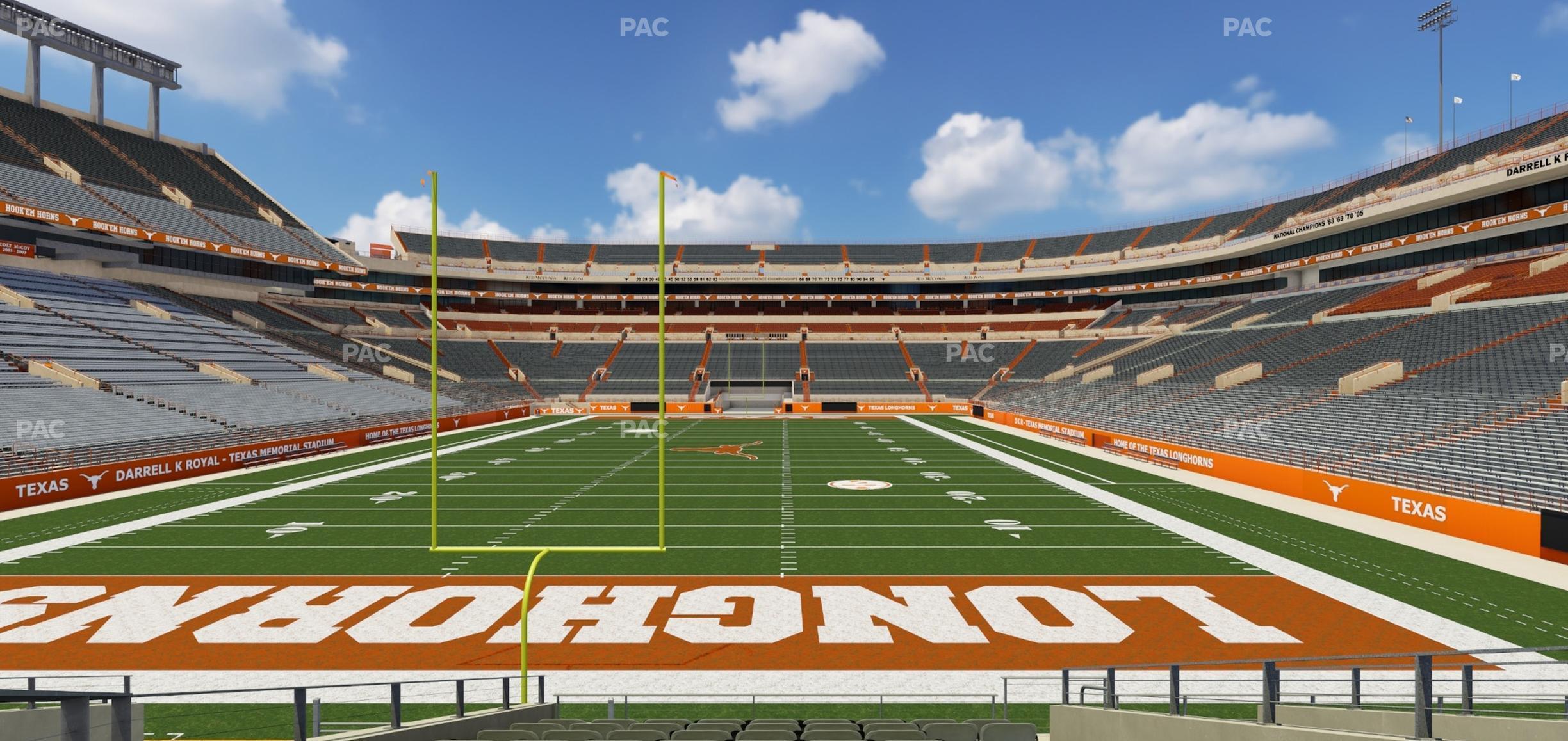 Seating view for Darrell K Royal - Texas Memorial Stadium Section 38 C