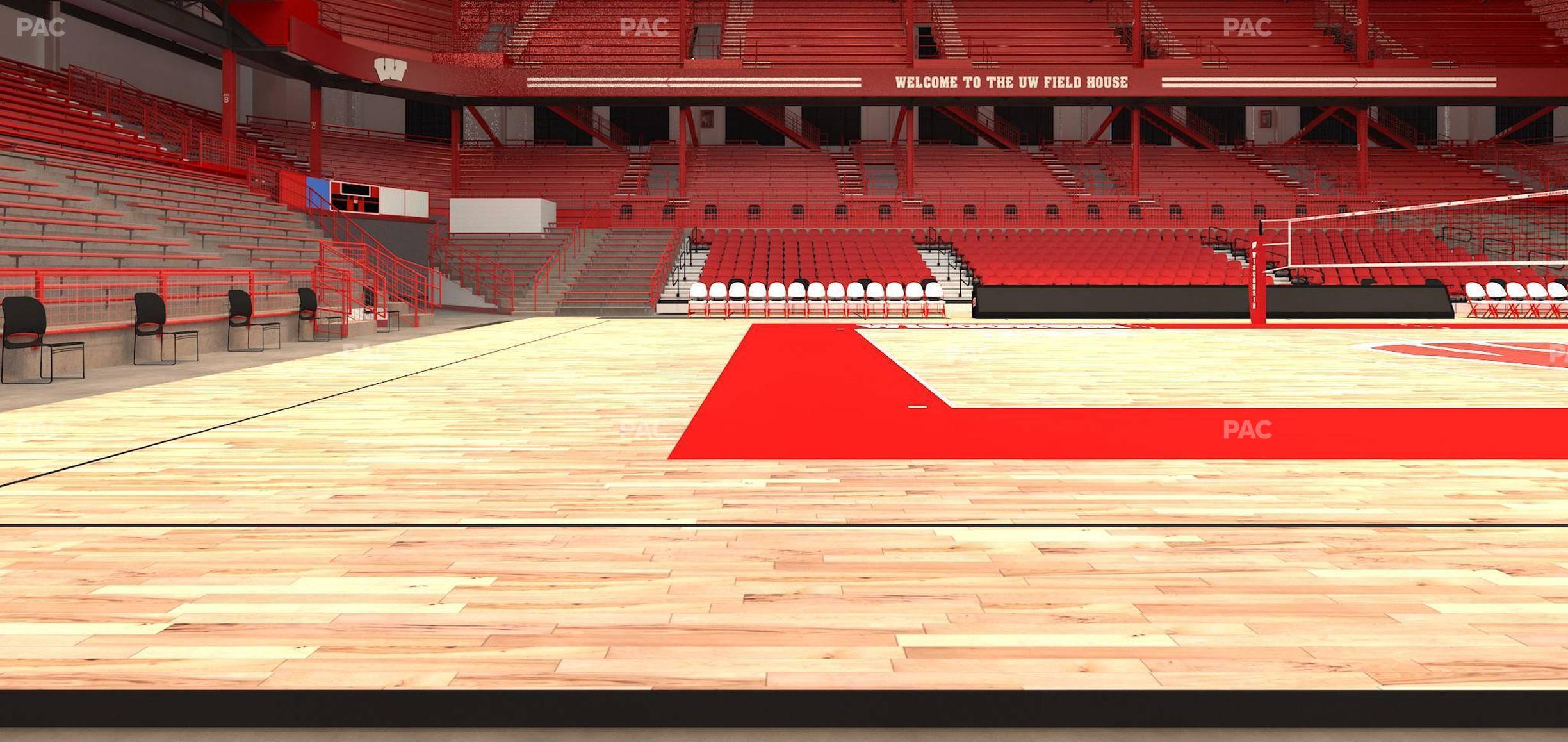 Seating view for Wisconsin Field House Section Wc S