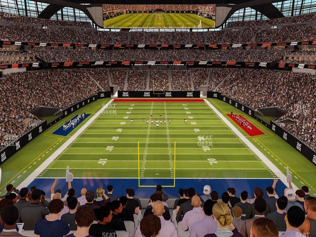 Seating view for Allegiant Stadium Section 201