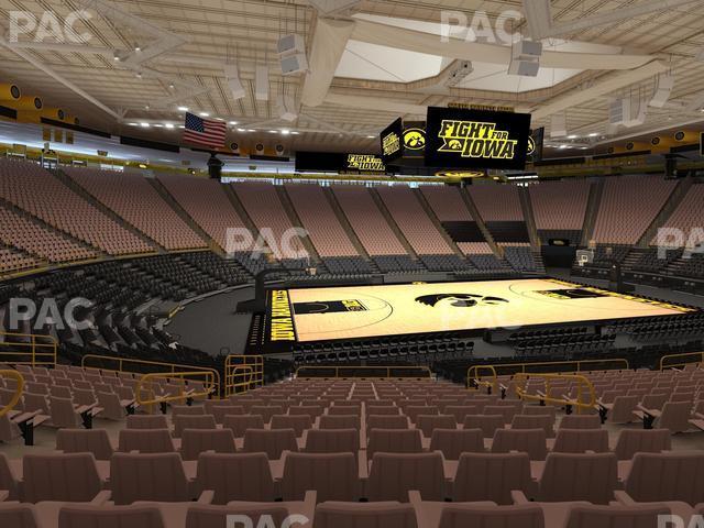 Seating view for Carver-Hawkeye Arena Section M