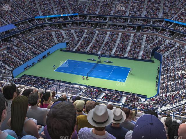 Seating view for Arthur Ashe Stadium Section 313