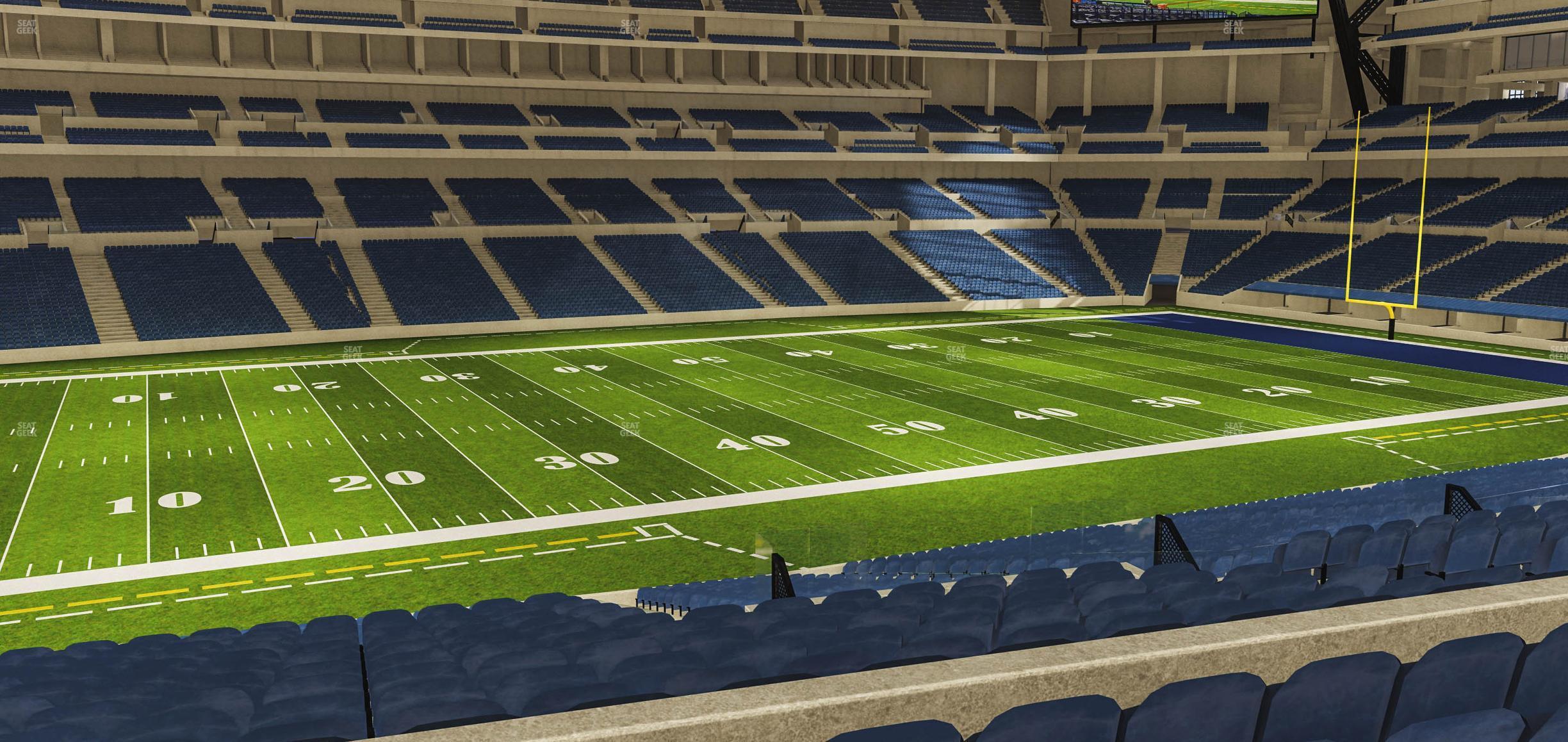 Seating view for Lucas Oil Stadium Section 243