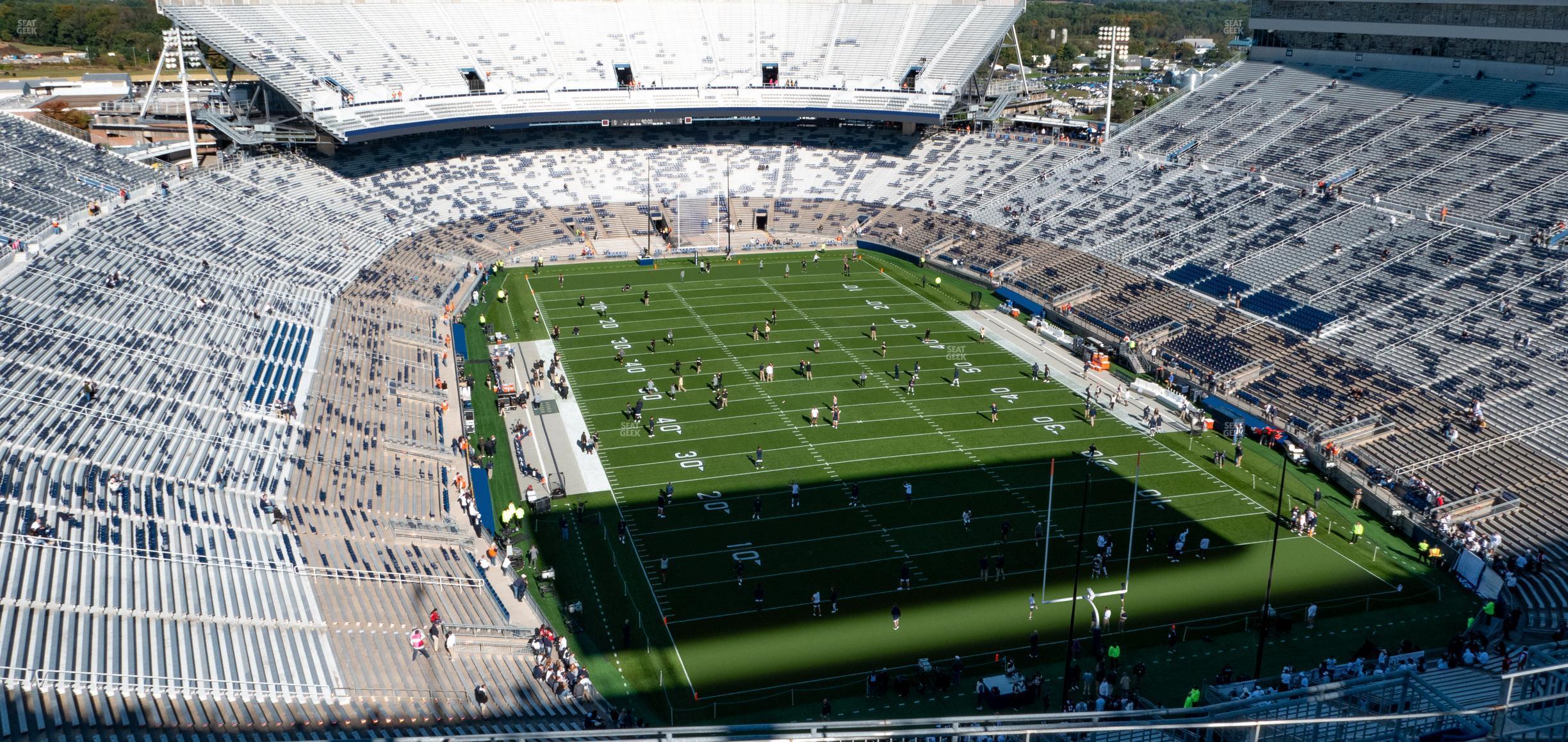 Seating view for Beaver Stadium Section South H Upper