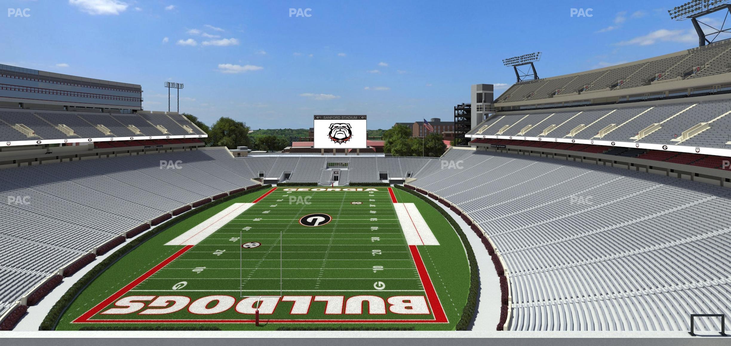 Seating view for Sanford Stadium Section 318