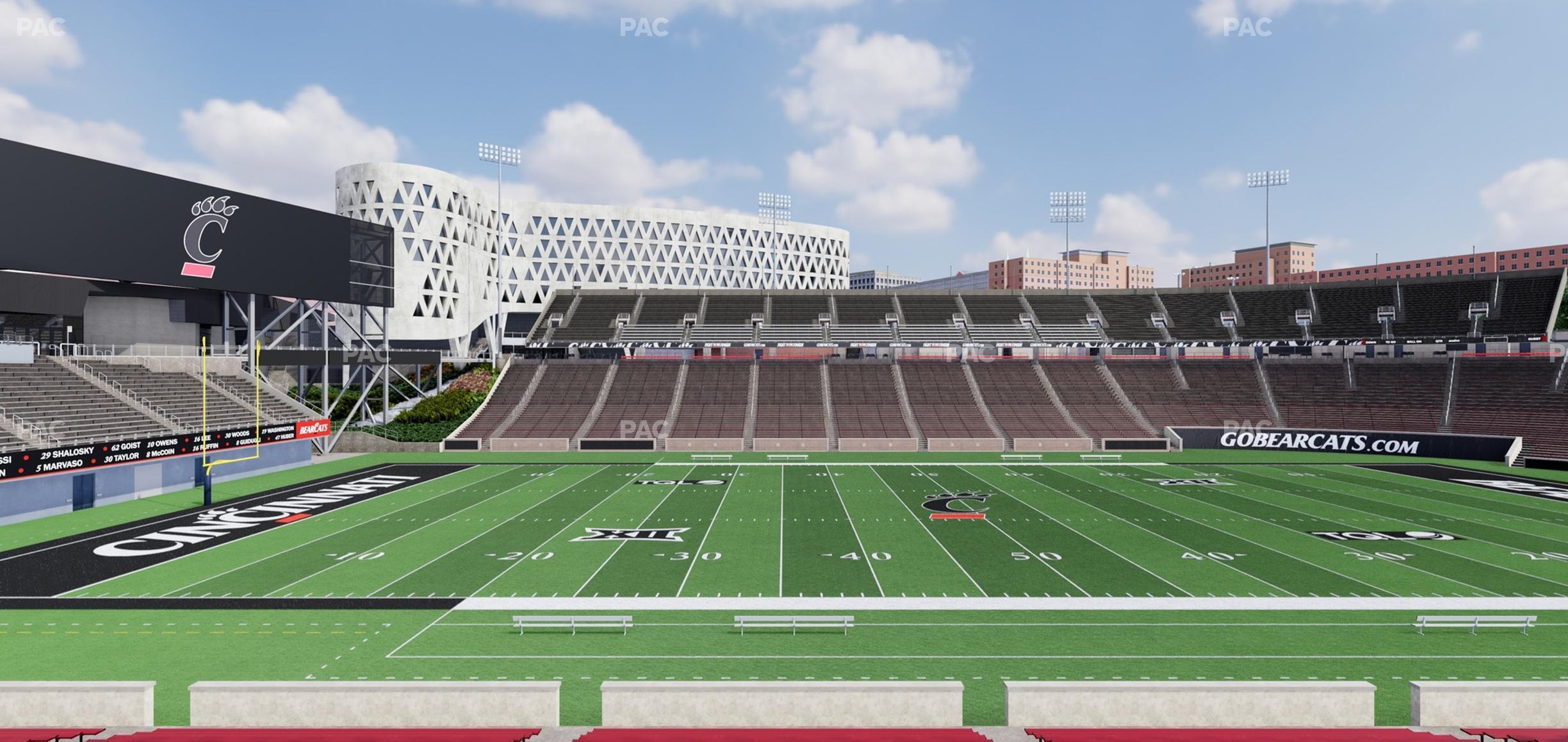 Seating view for Nippert Stadium Section 123