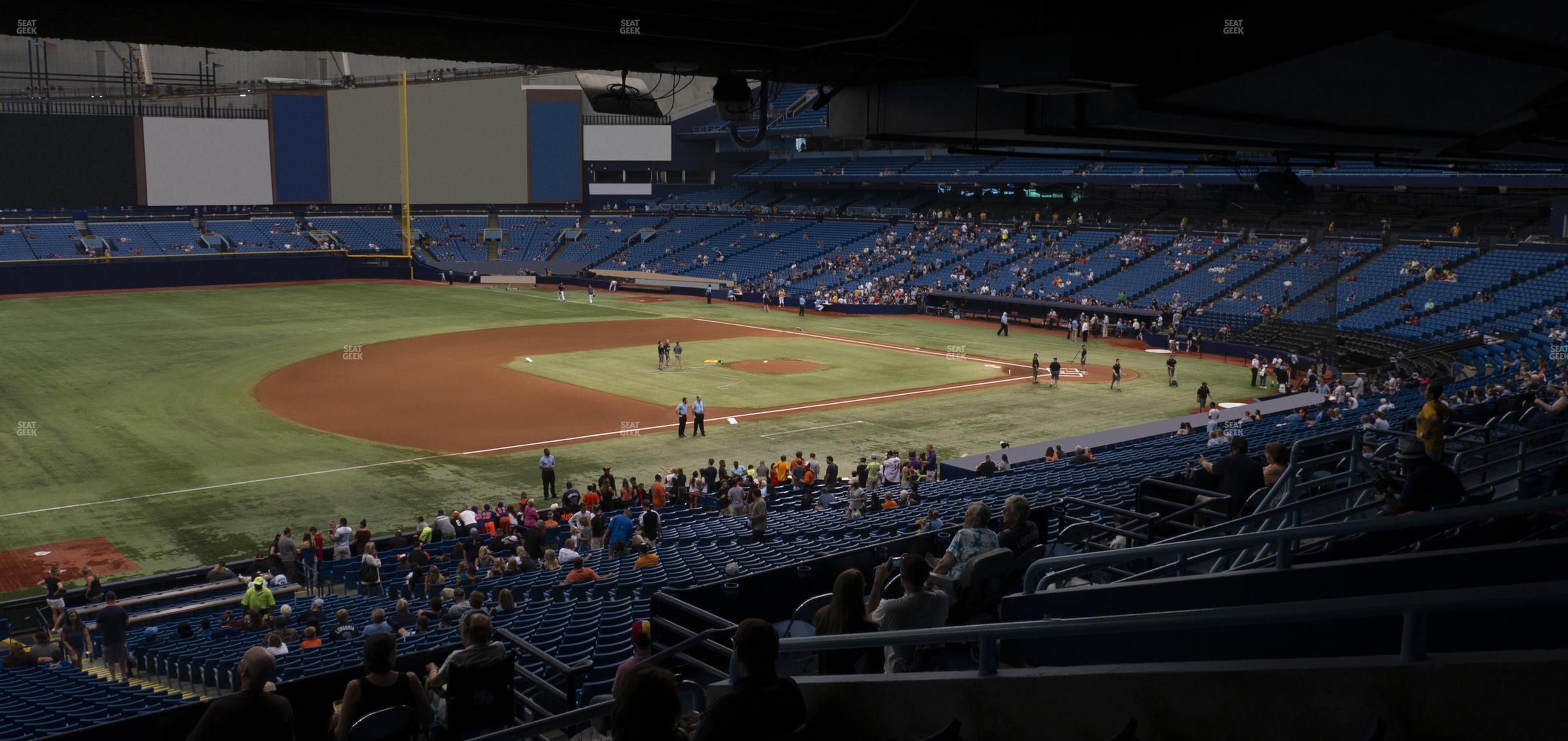 Seating view for Tropicana Field Section 127