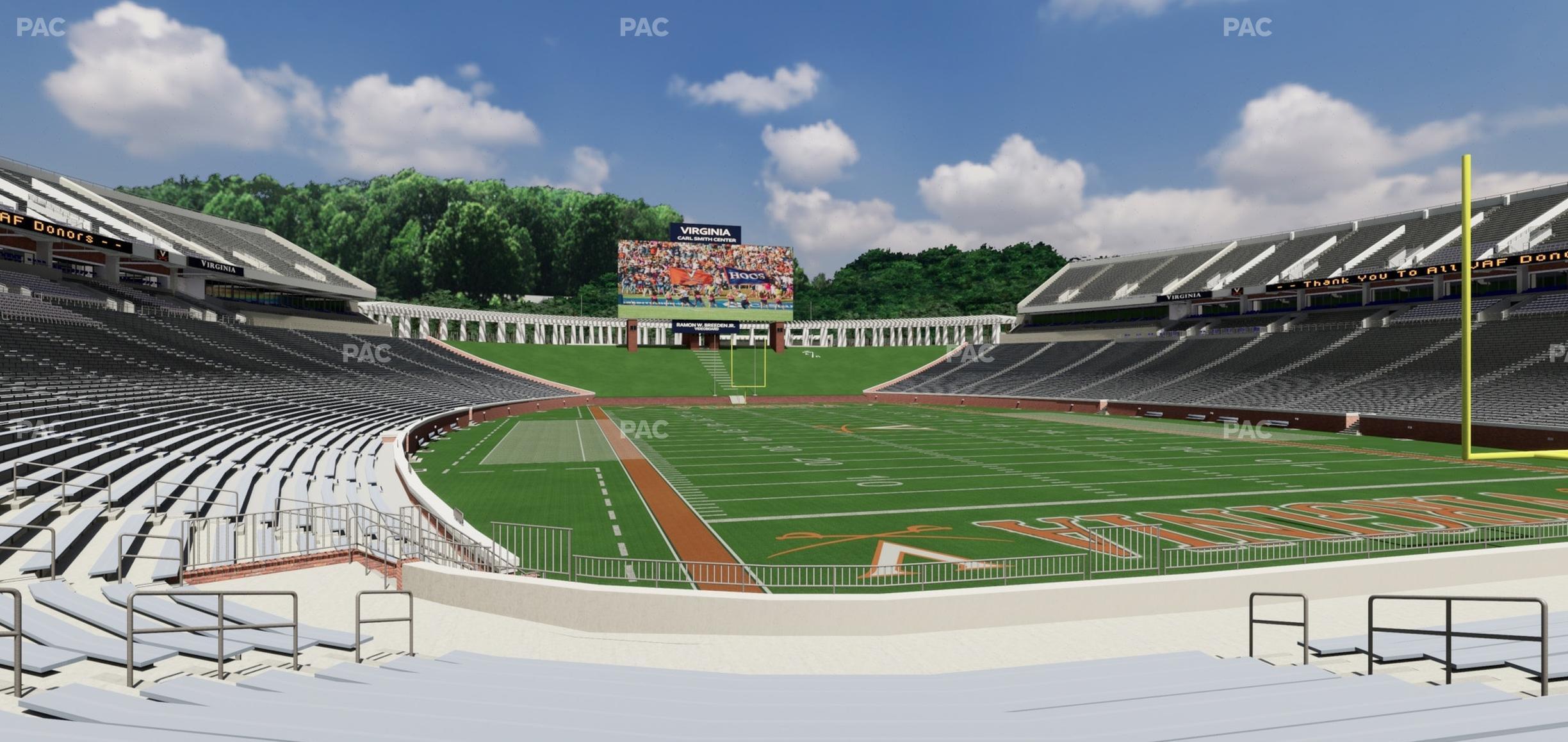 Seating view for Scott Stadium Section 118