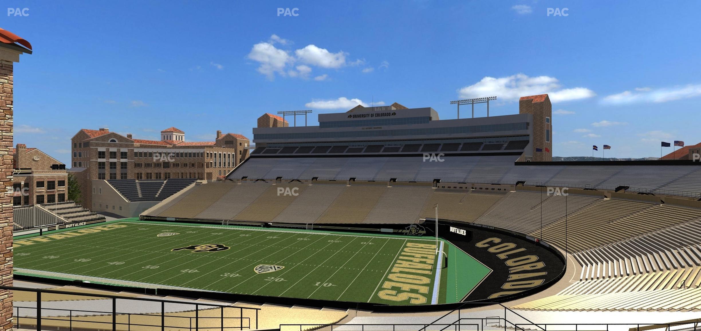 Seating view for Folsom Field Section 203