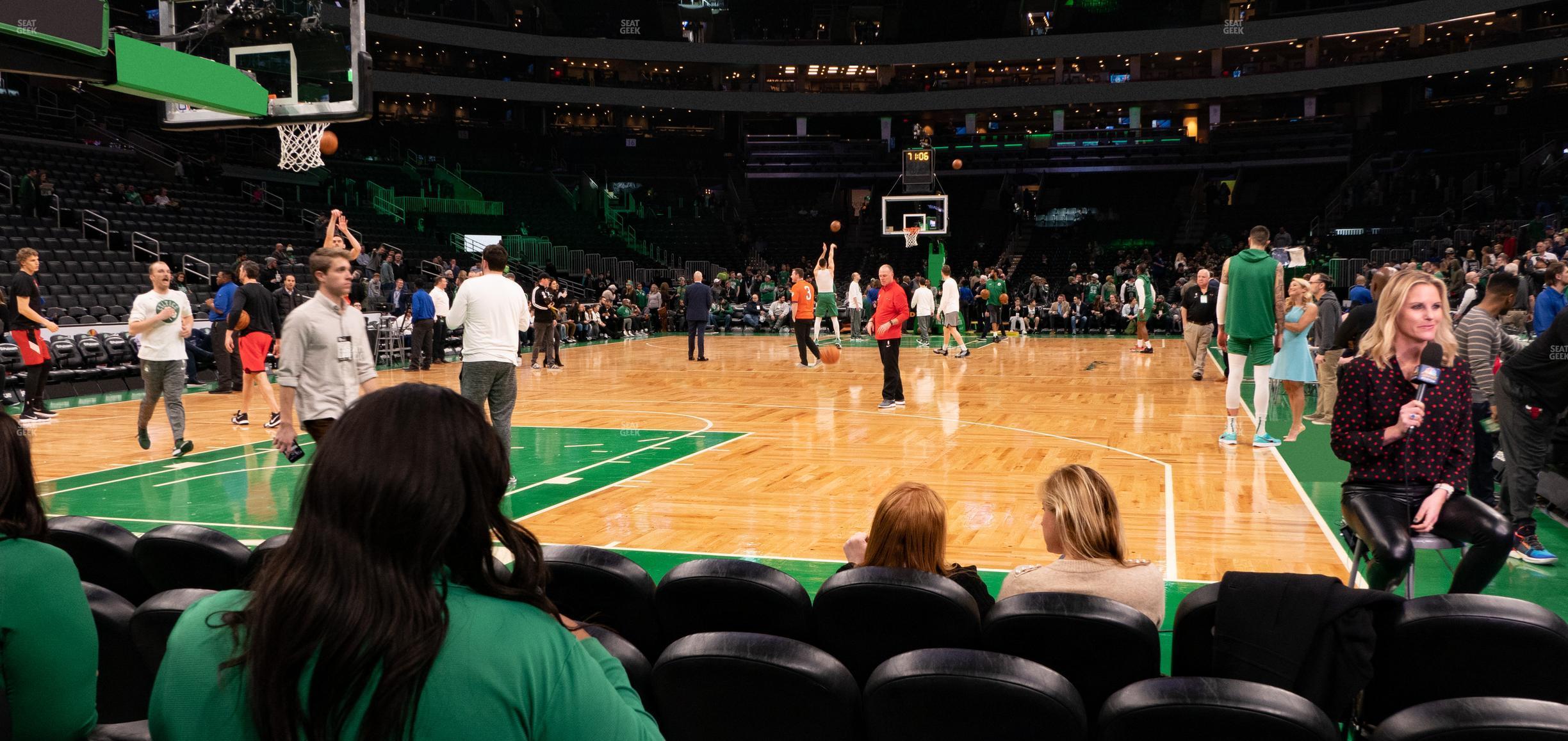 Seating view for TD Garden Section Floor 6