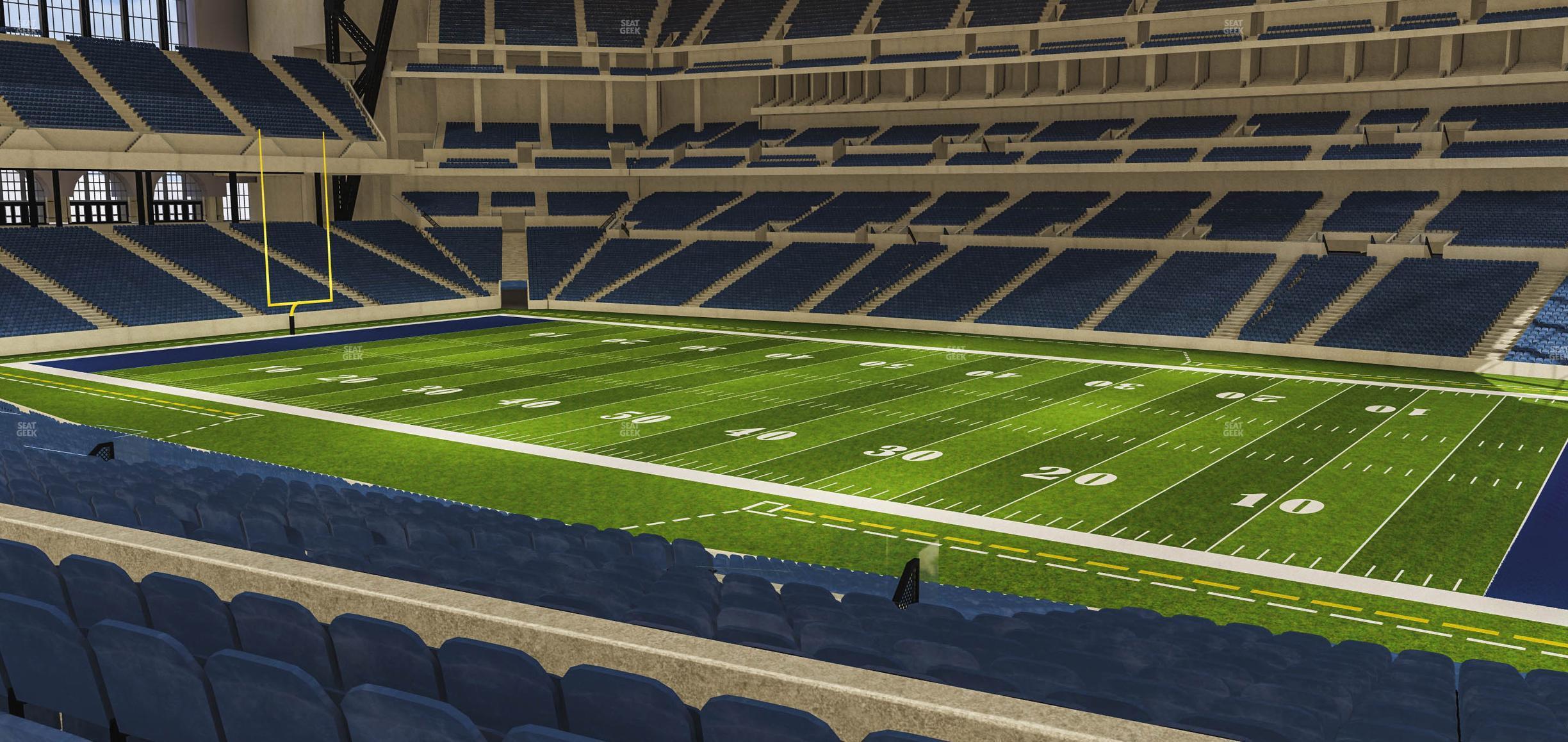 Seating view for Lucas Oil Stadium Section 236