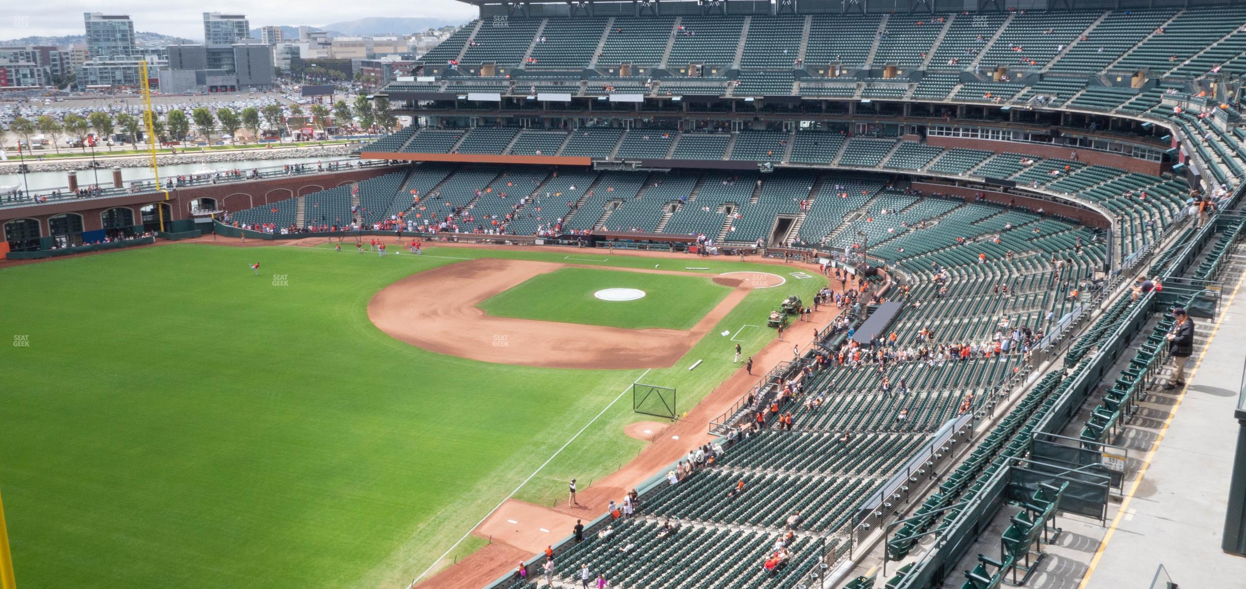 Seating view for Oracle Park Section View Reserved 333