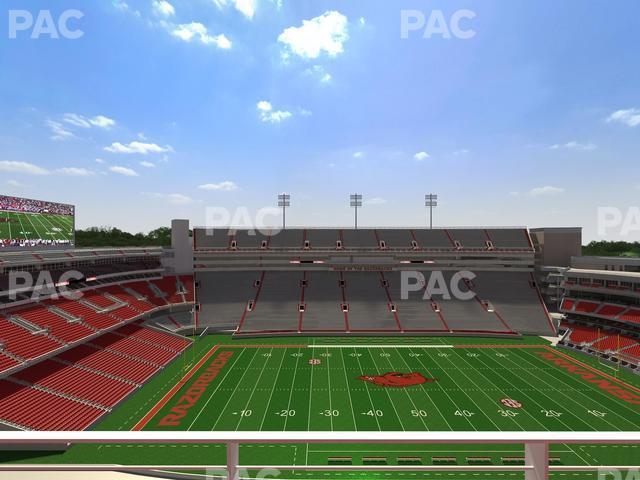 Seating view for Razorback Stadium Section 524 1