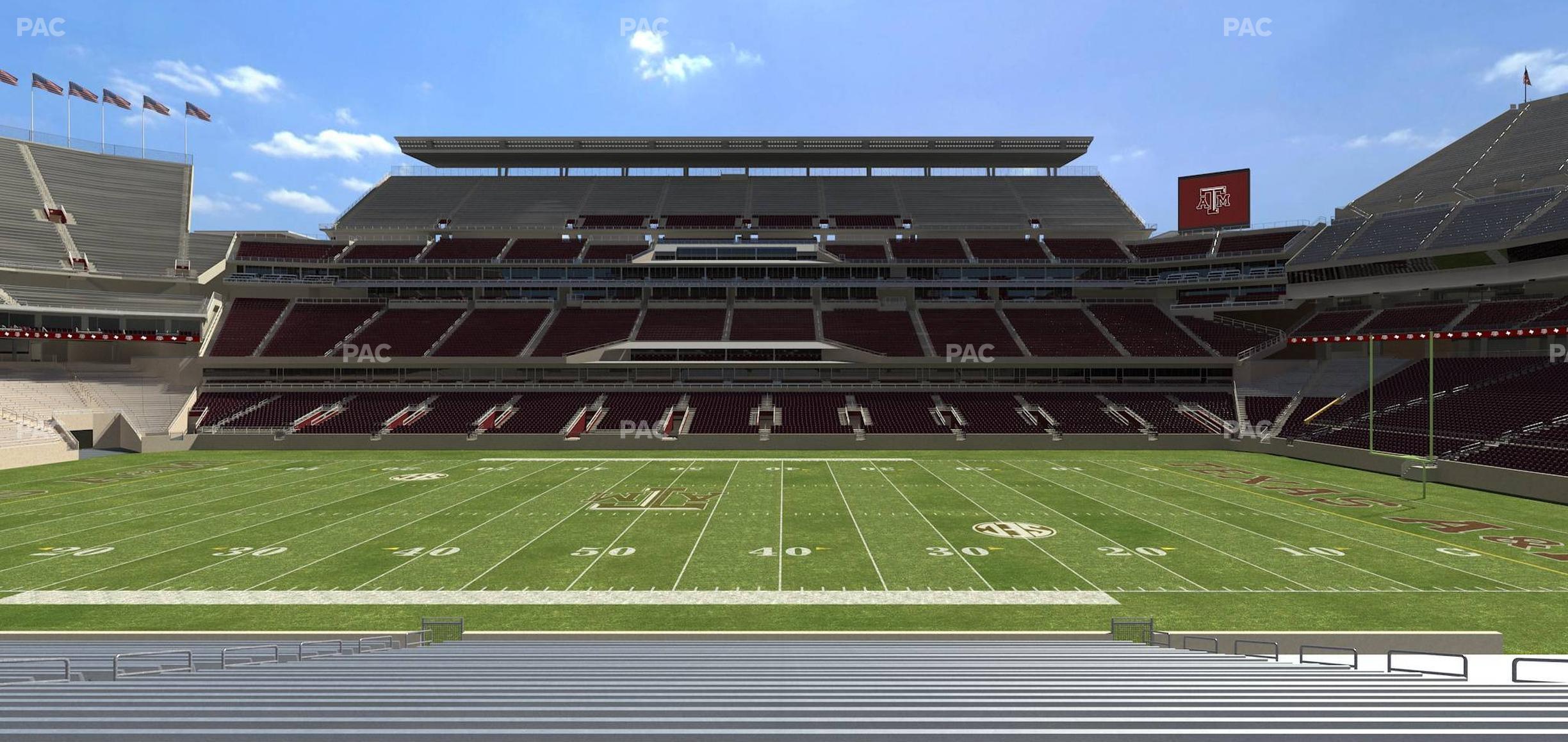 Seating view for Kyle Field Section 125