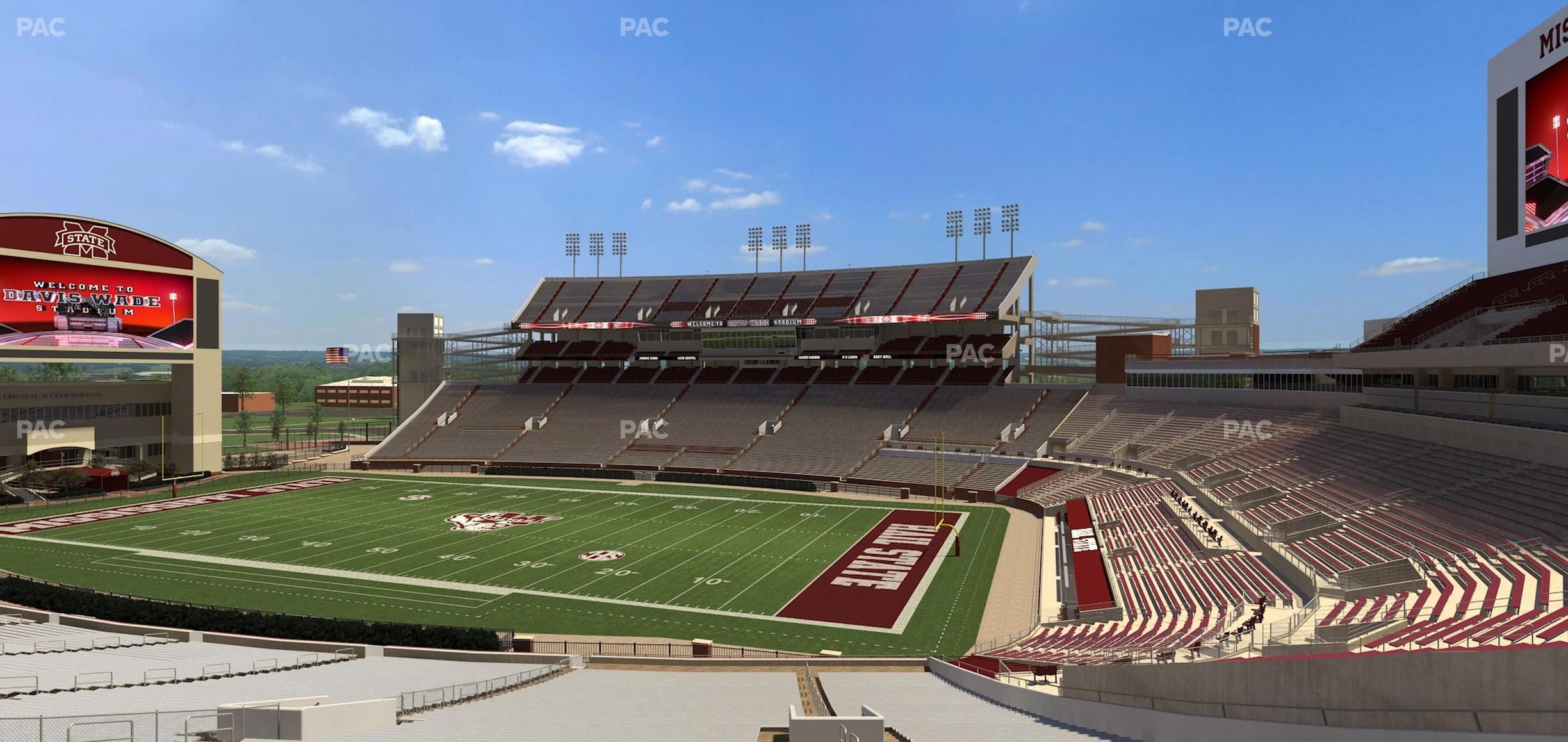 Seating view for Davis Wade Stadium Section 117