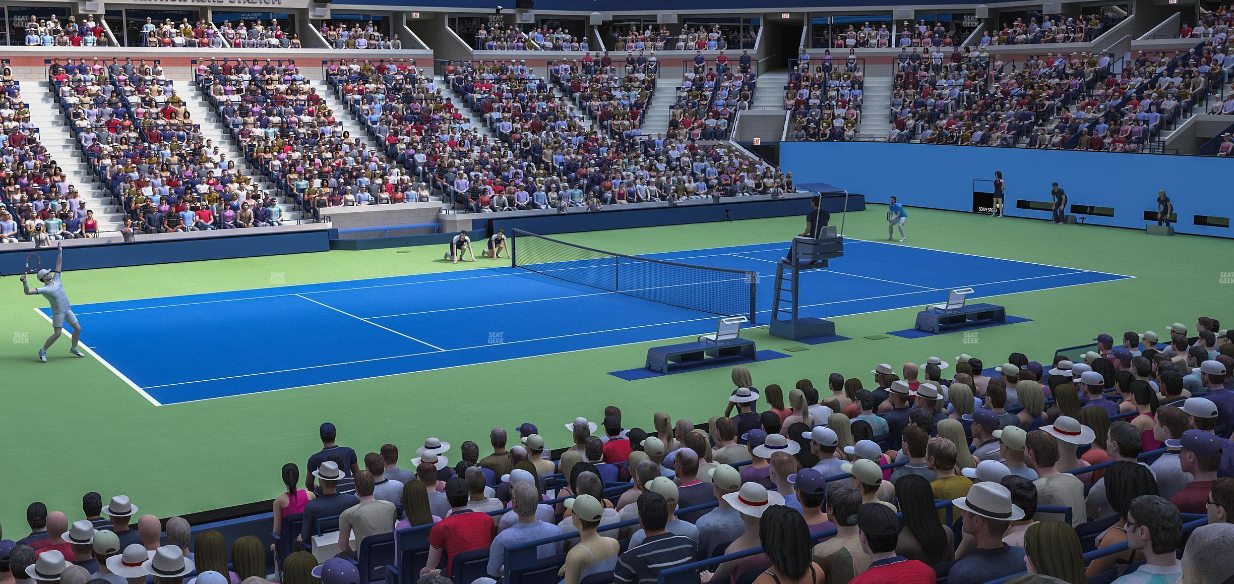 Seating view for Arthur Ashe Stadium Section 46