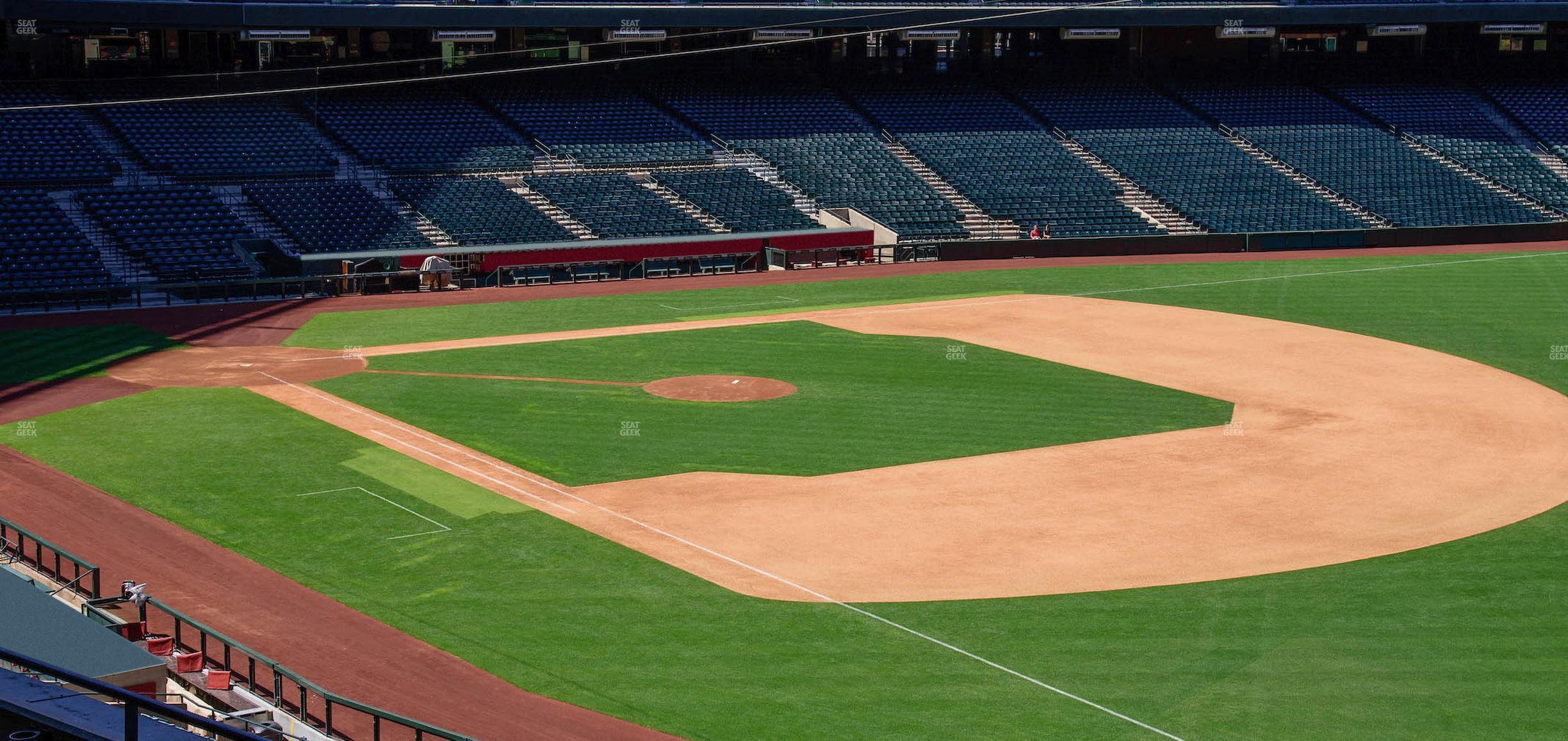 Seating view for Chase Field Section 202