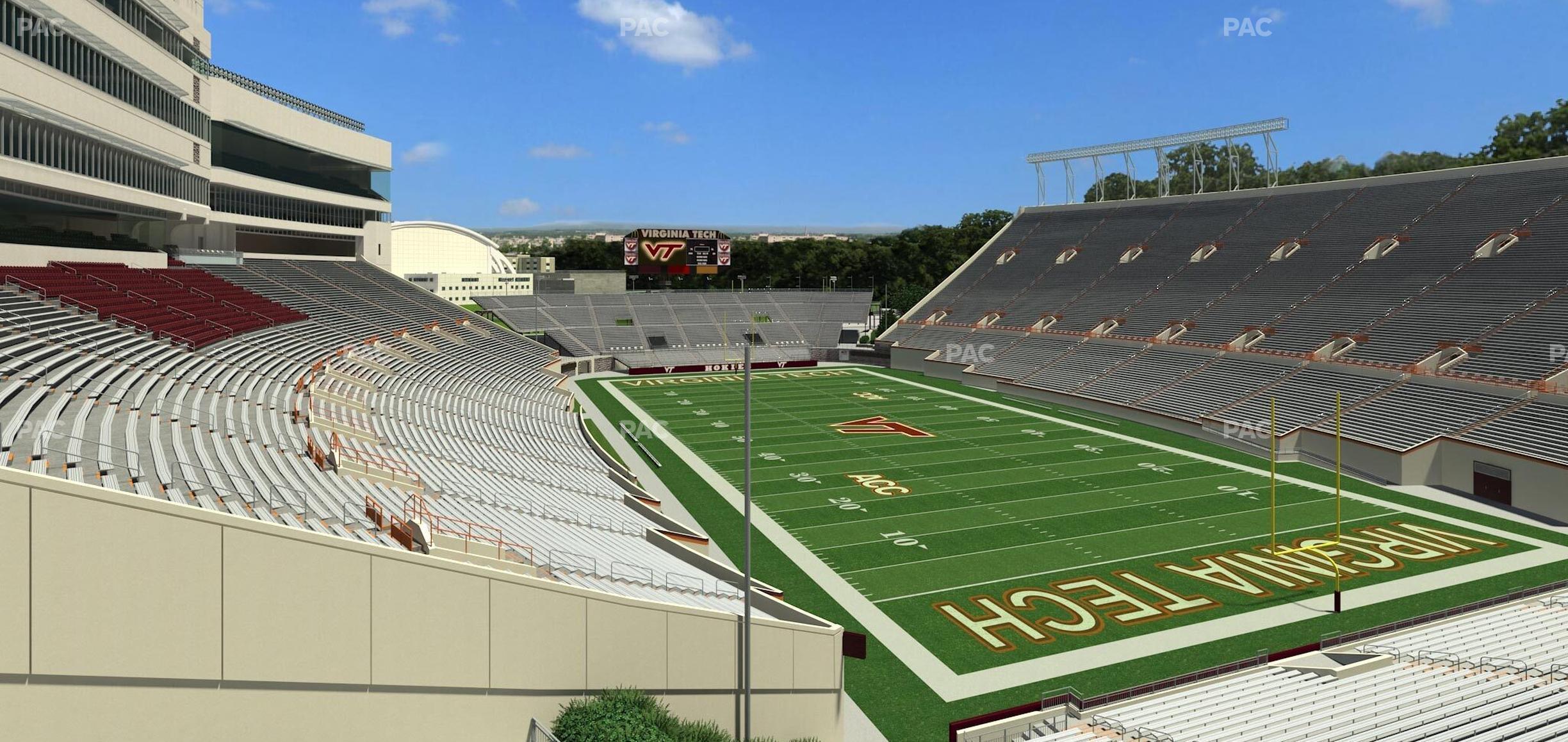 Seating view for Lane Stadium Section 409