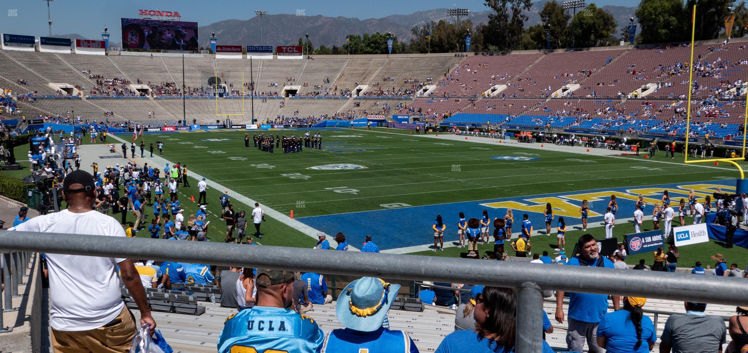 Seating view for Rose Bowl Stadium Section Lower 23