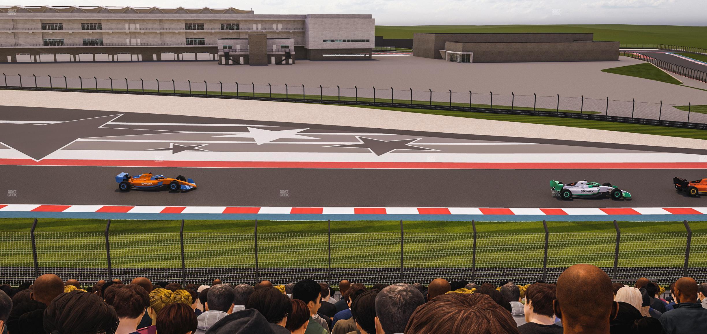 Seating view for Circuit of The Americas Section Turn 19 Bleachers 3