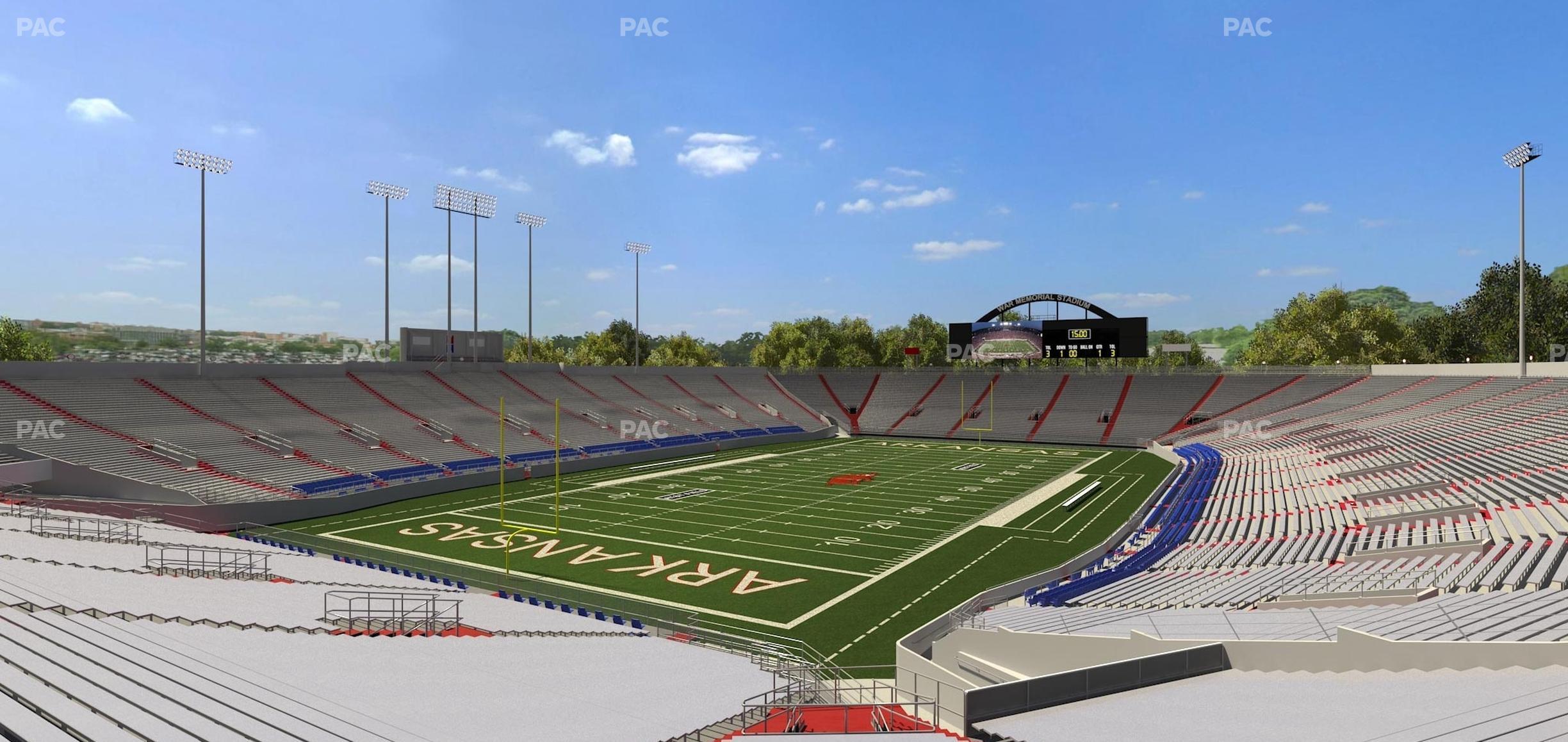 Seating view for War Memorial Stadium (Little Rock) Section 33