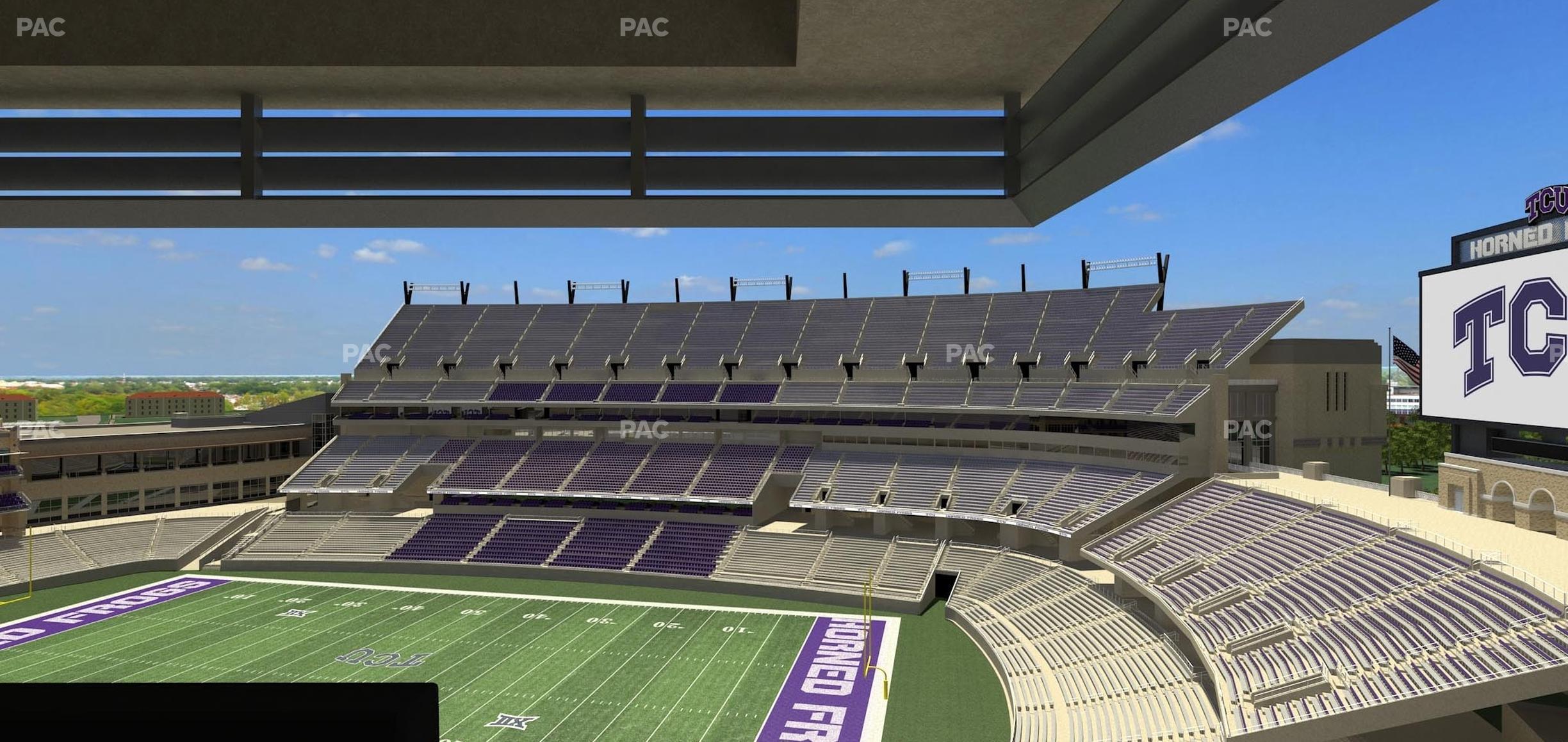 Seating view for Amon G Carter Stadium Section Loge Box 323