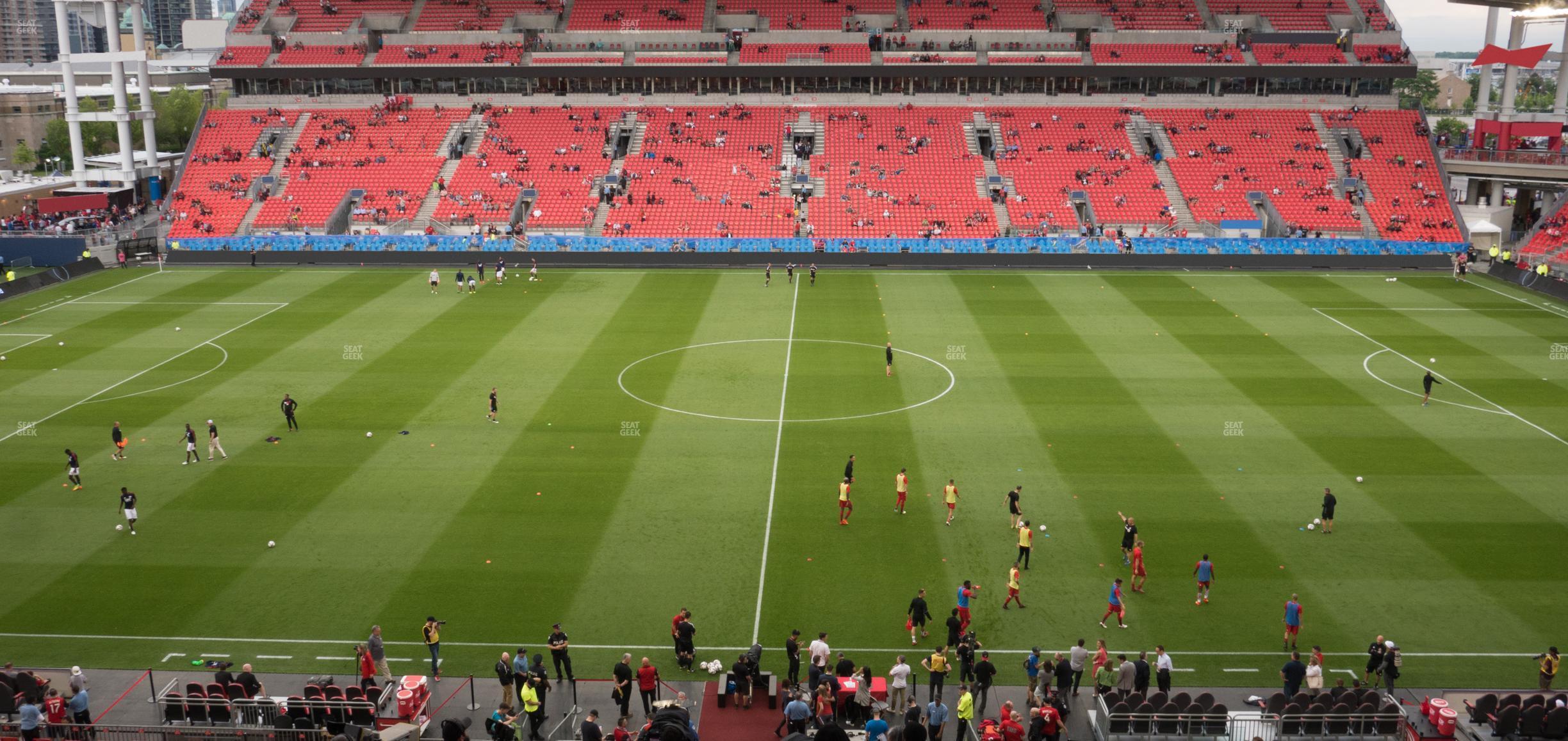 Seating view for BMO Field Section 223