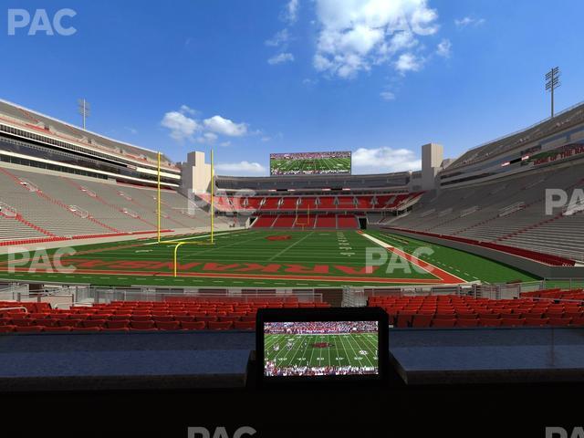 Seating view for Razorback Stadium Section Loge 31