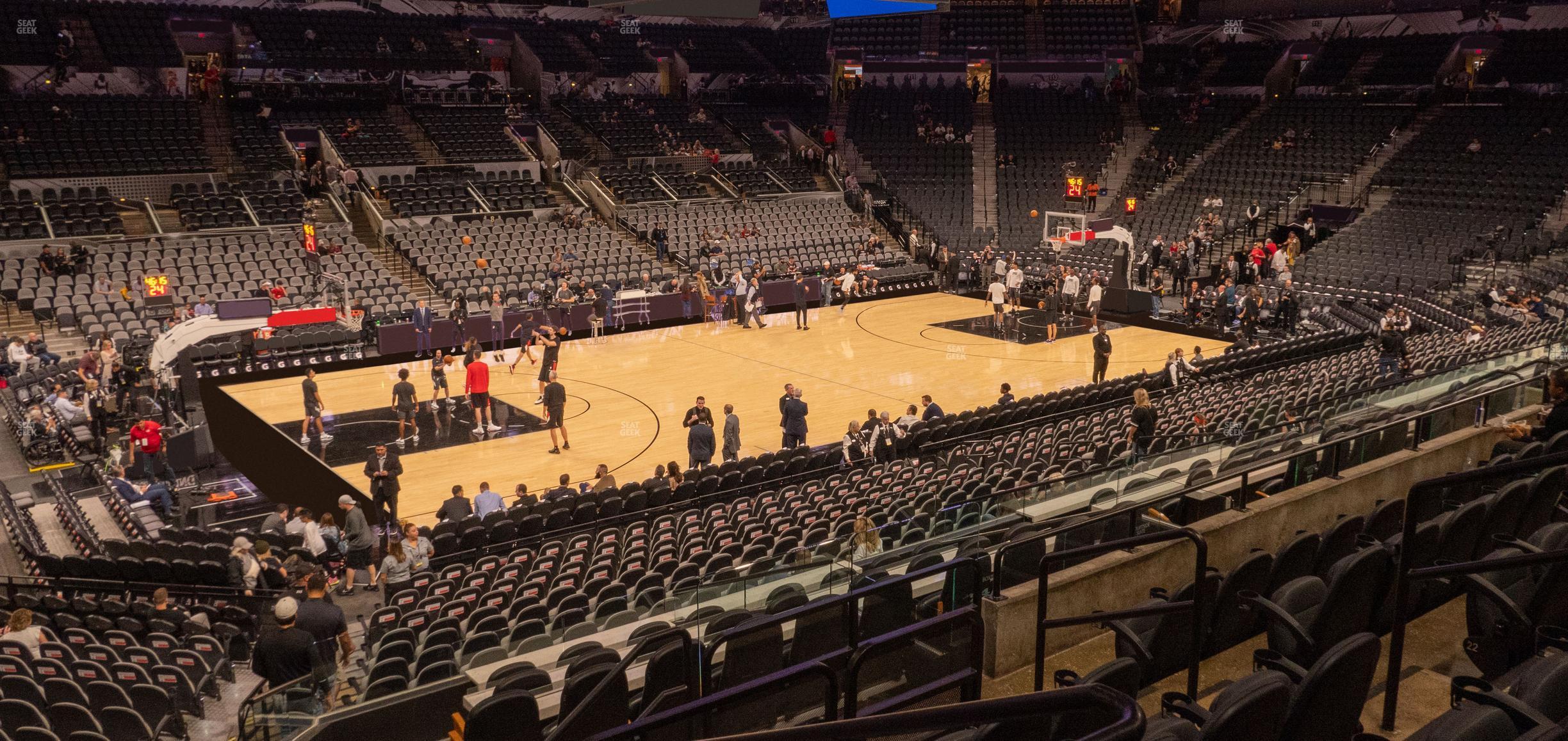 Seating view for Frost Bank Center Section 124