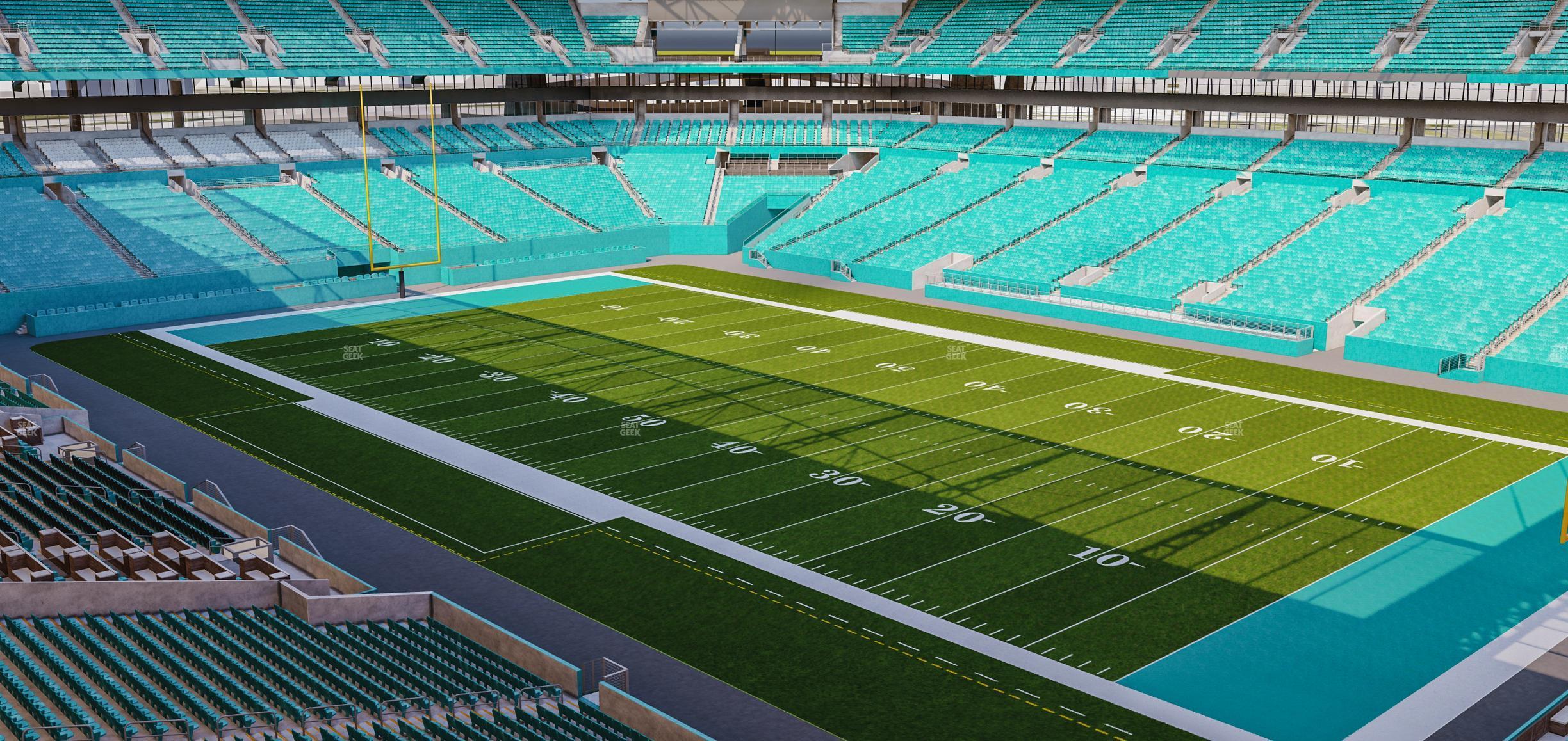 Seating view for Hard Rock Stadium Section 339 Patio Terrace