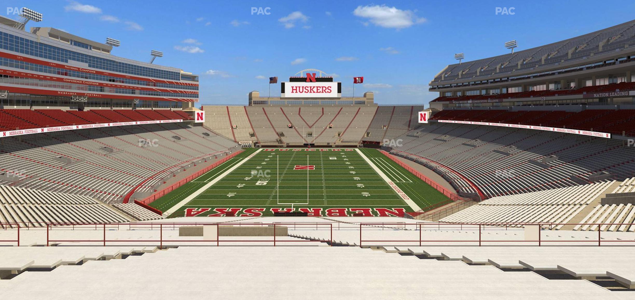 Seating view for Memorial Stadium Nebraska Section 16 B 1