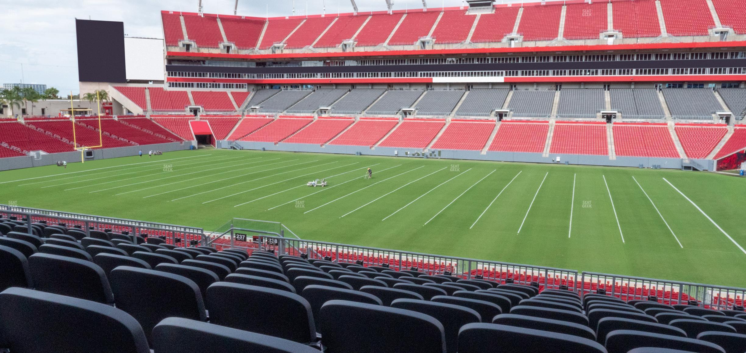 Seating view for Raymond James Stadium Section 238