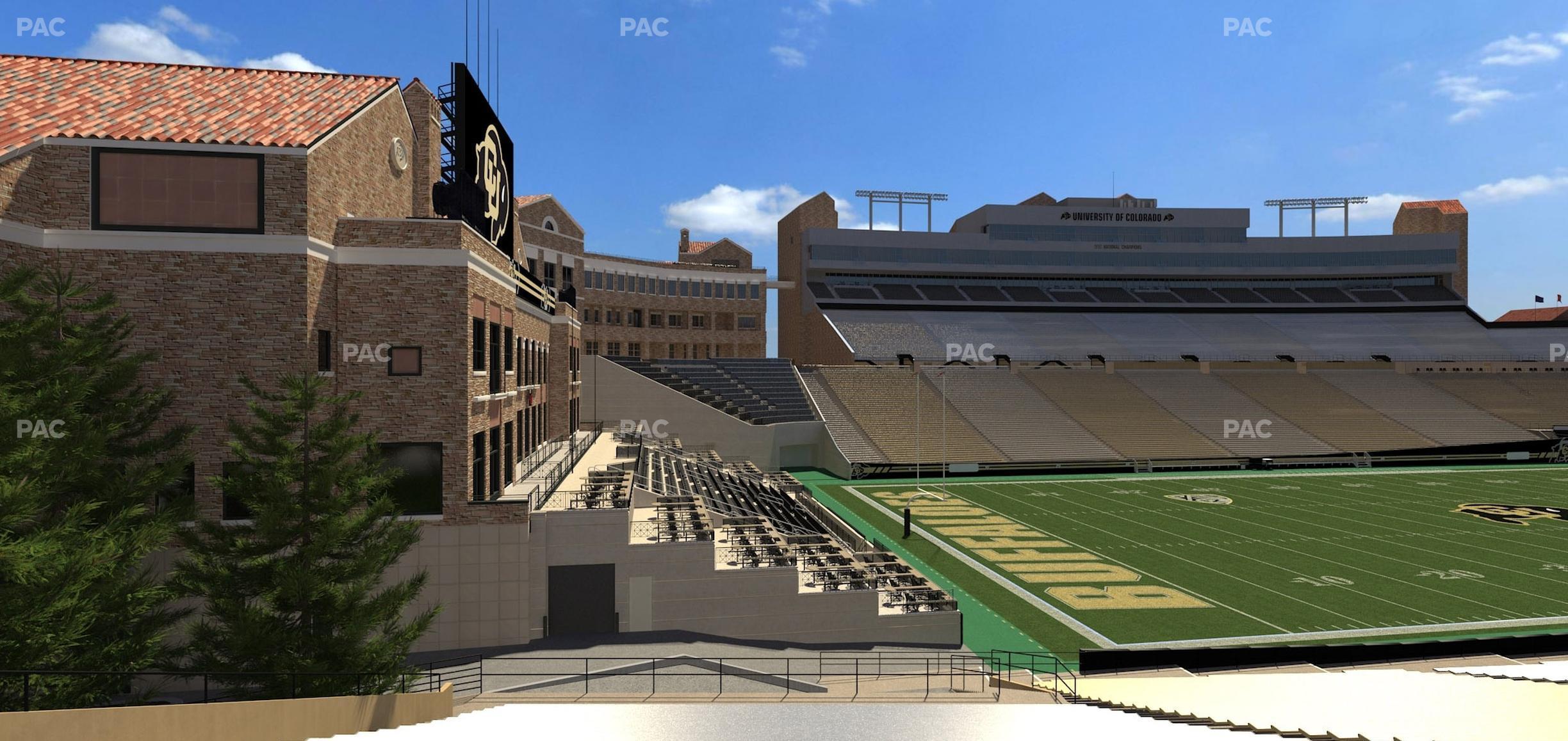 Seating view for Folsom Field Section 101