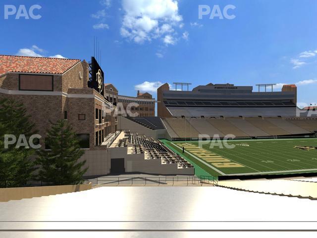 Seating view for Folsom Field Section 101