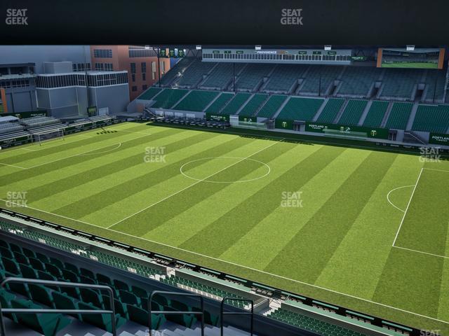 Seating view for Providence Park Section Toyota Terrace East 9